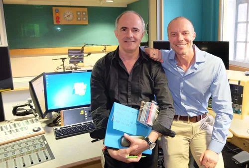 Producer Anthony Cherry with Presenter Gary Williams at BBC Radio 2