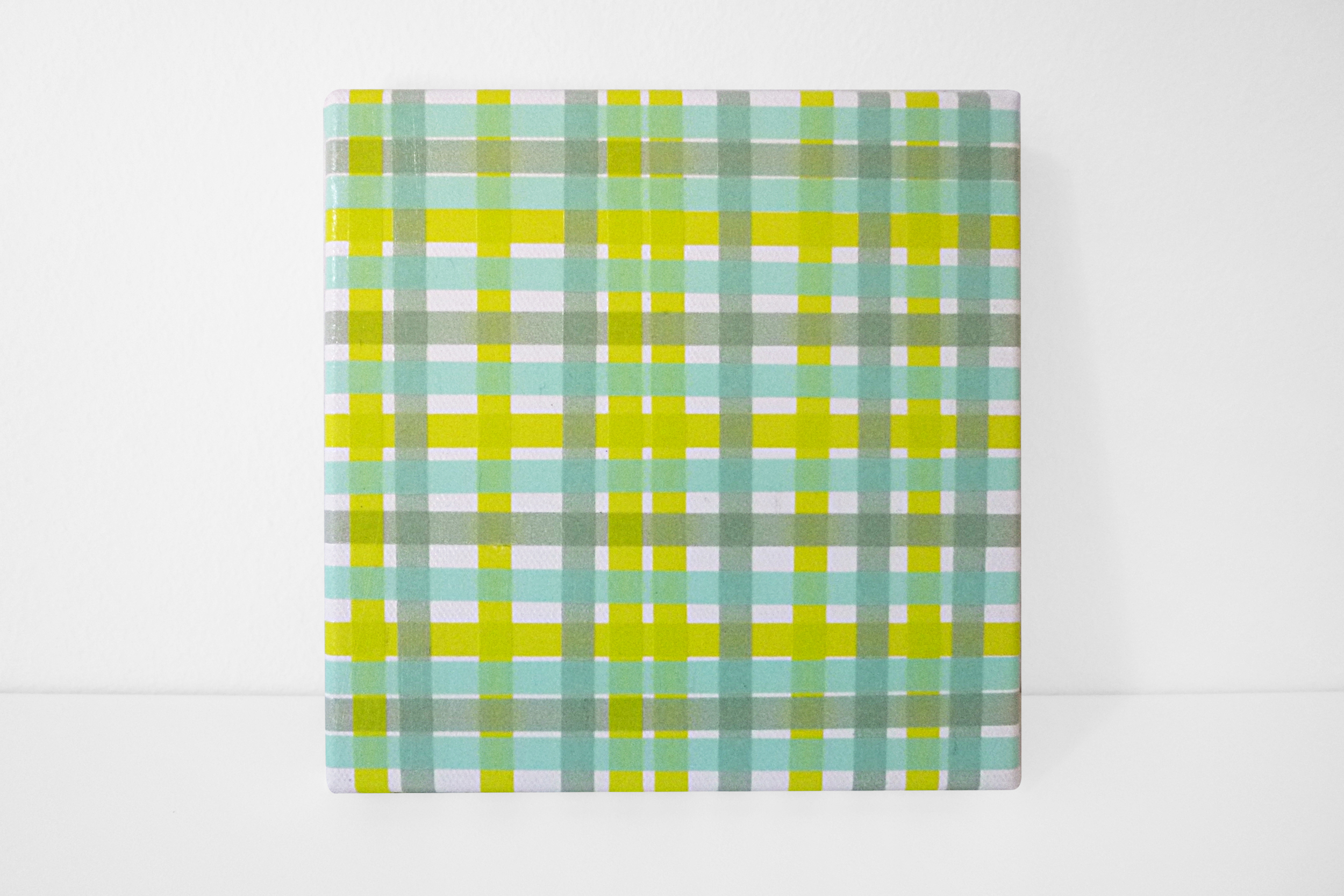  The Green Grid, 2012 mixed media on canvas 15x15 cm / 5.75x5.75 in    