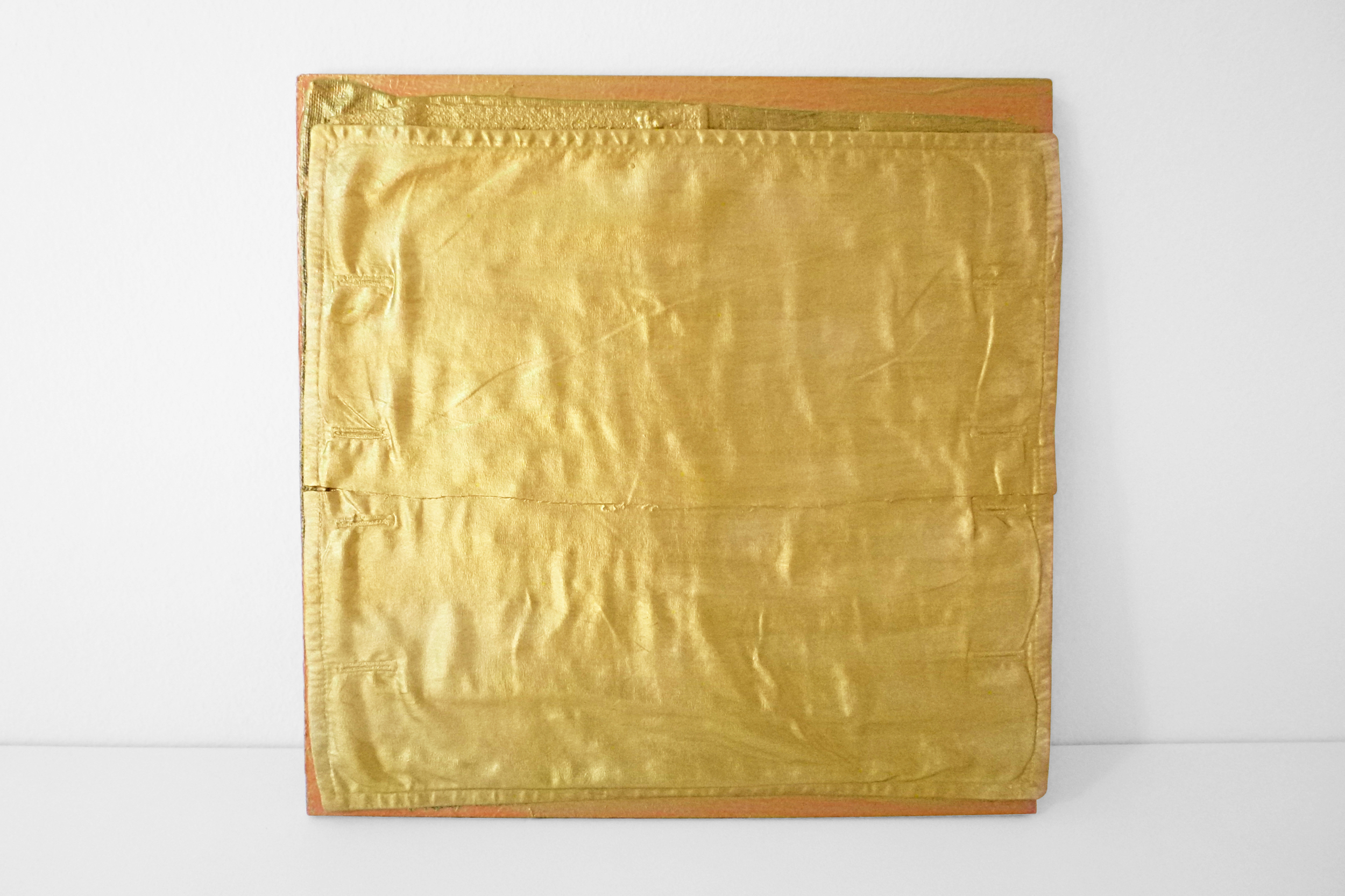  Love of Gold, 2013 mixed media on masonite 24x24 cm x 9.5x9.5 in    