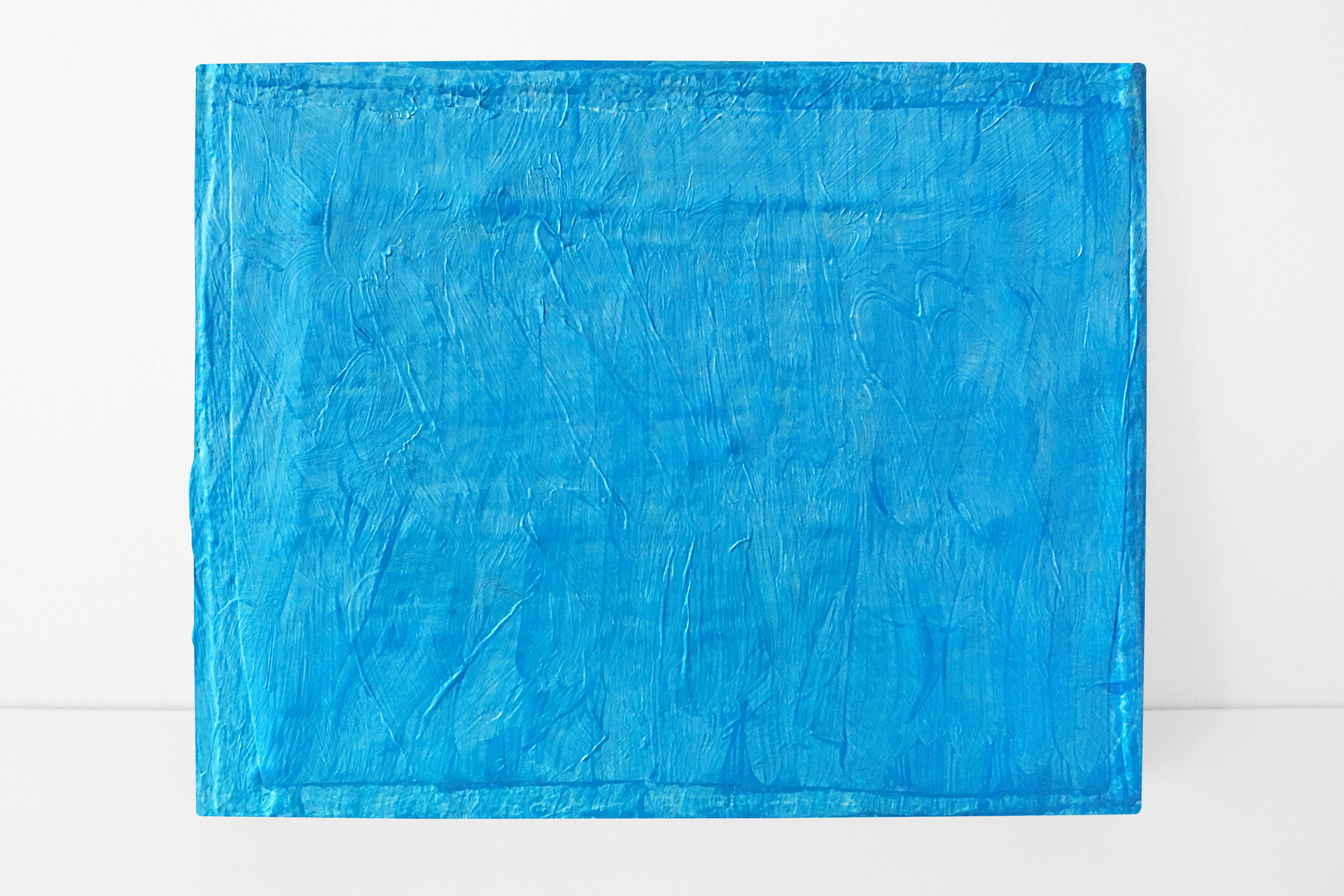  Turquoise, 2013 mixed media on masonite 19x24 cm / 7.5x9.5 in EAF122    