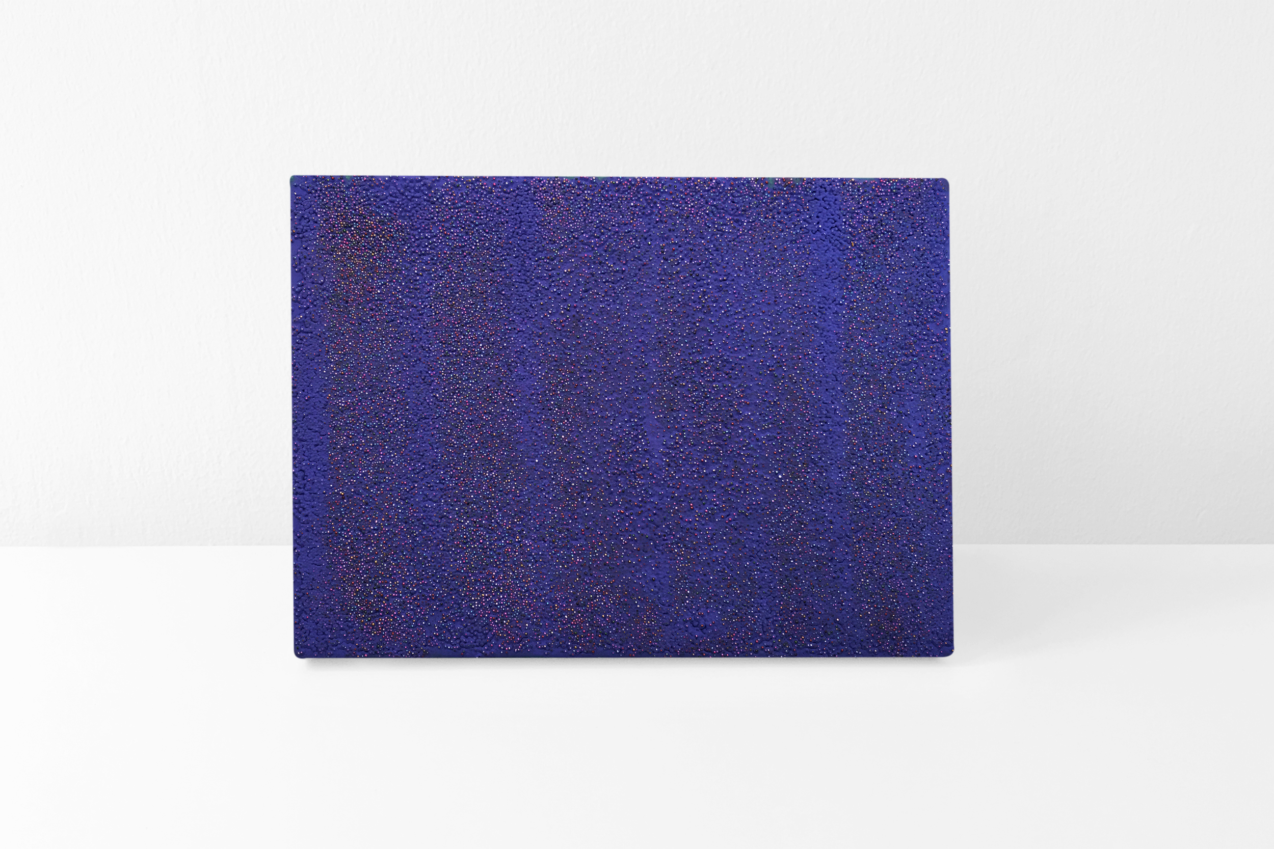  Purple dots, 2016 mixed media on canvas 19x24 cm / 7.5x9 in EAF140    