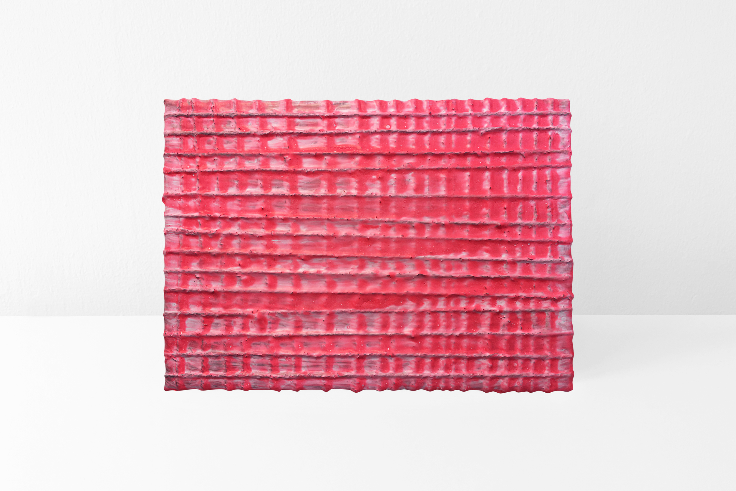  Hot pink wrap, 2019 mixed media on canvas 19x24 cm / 7.5x9 in EAF146   