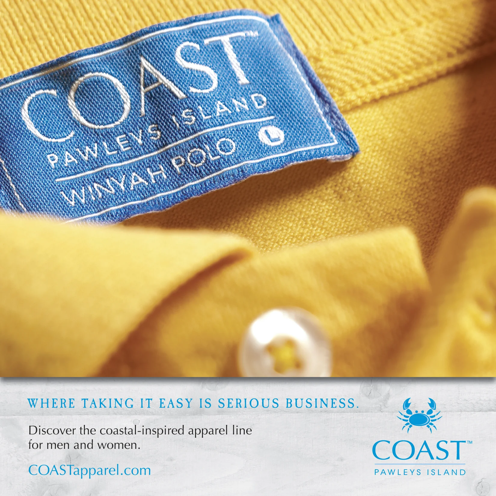 COAST Apparel - Winyah Polo Ad