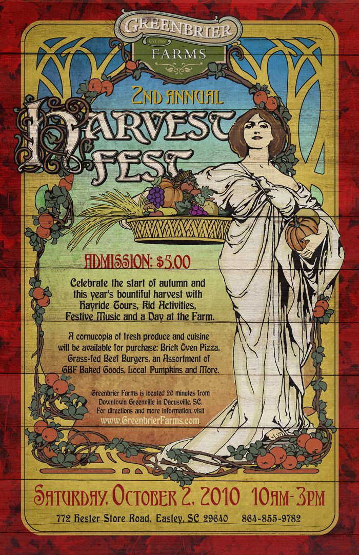 Greenbrier Farms 2nd Annual Harvest Fest Poster