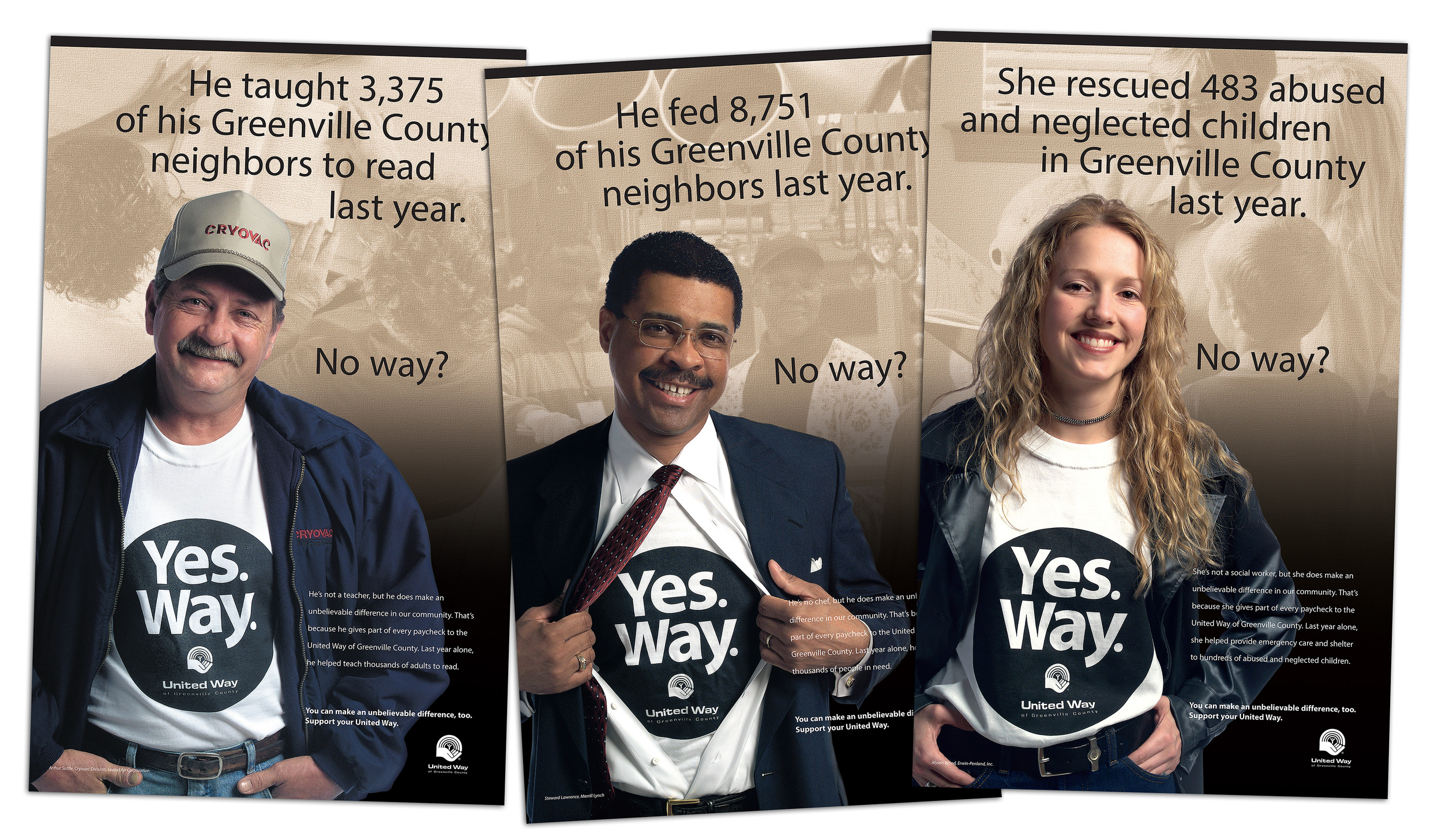 United Way of Greenville County 2003 Campaign Posters