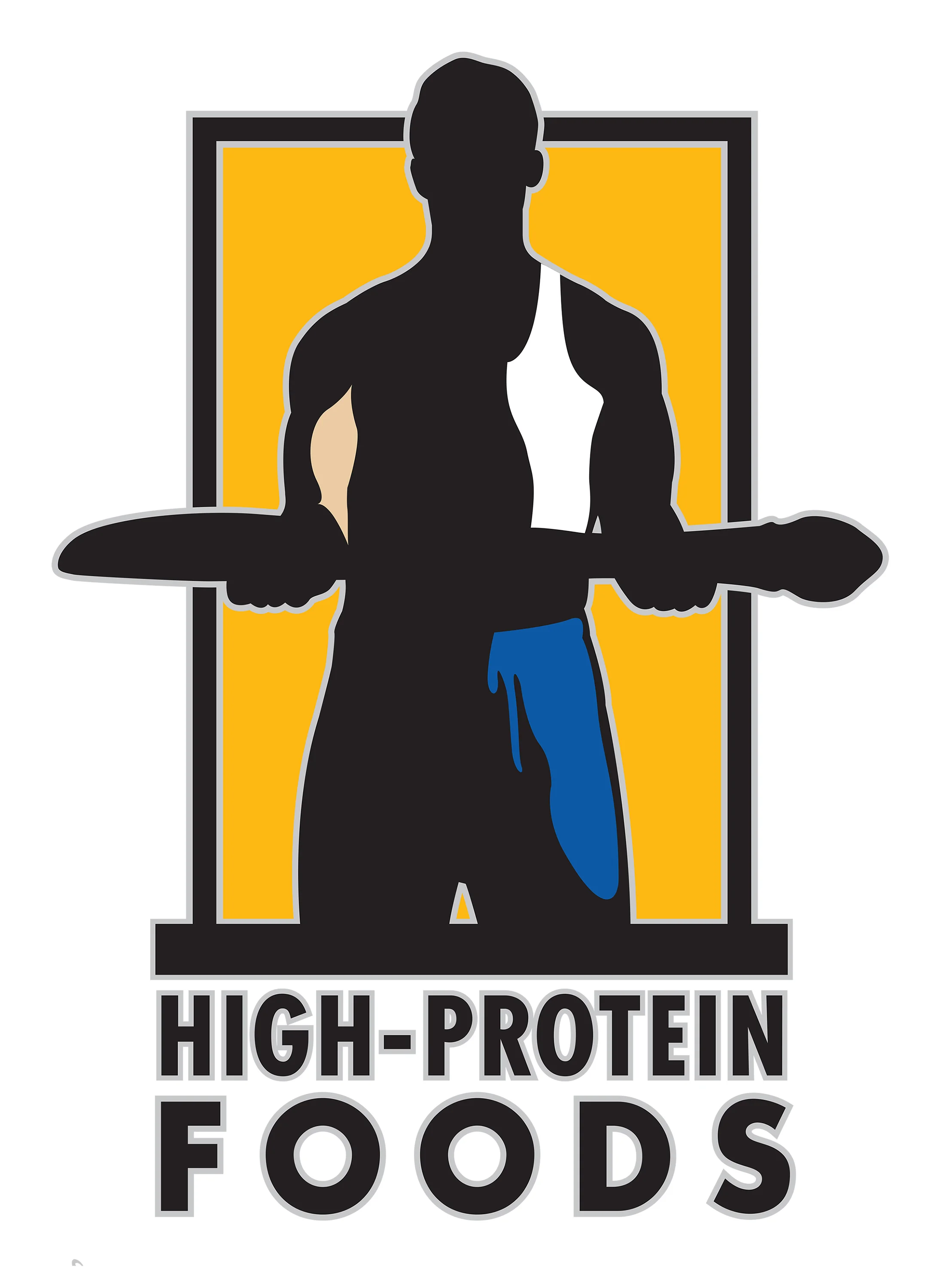 Graphic Stylization of a Man Holding Utensil