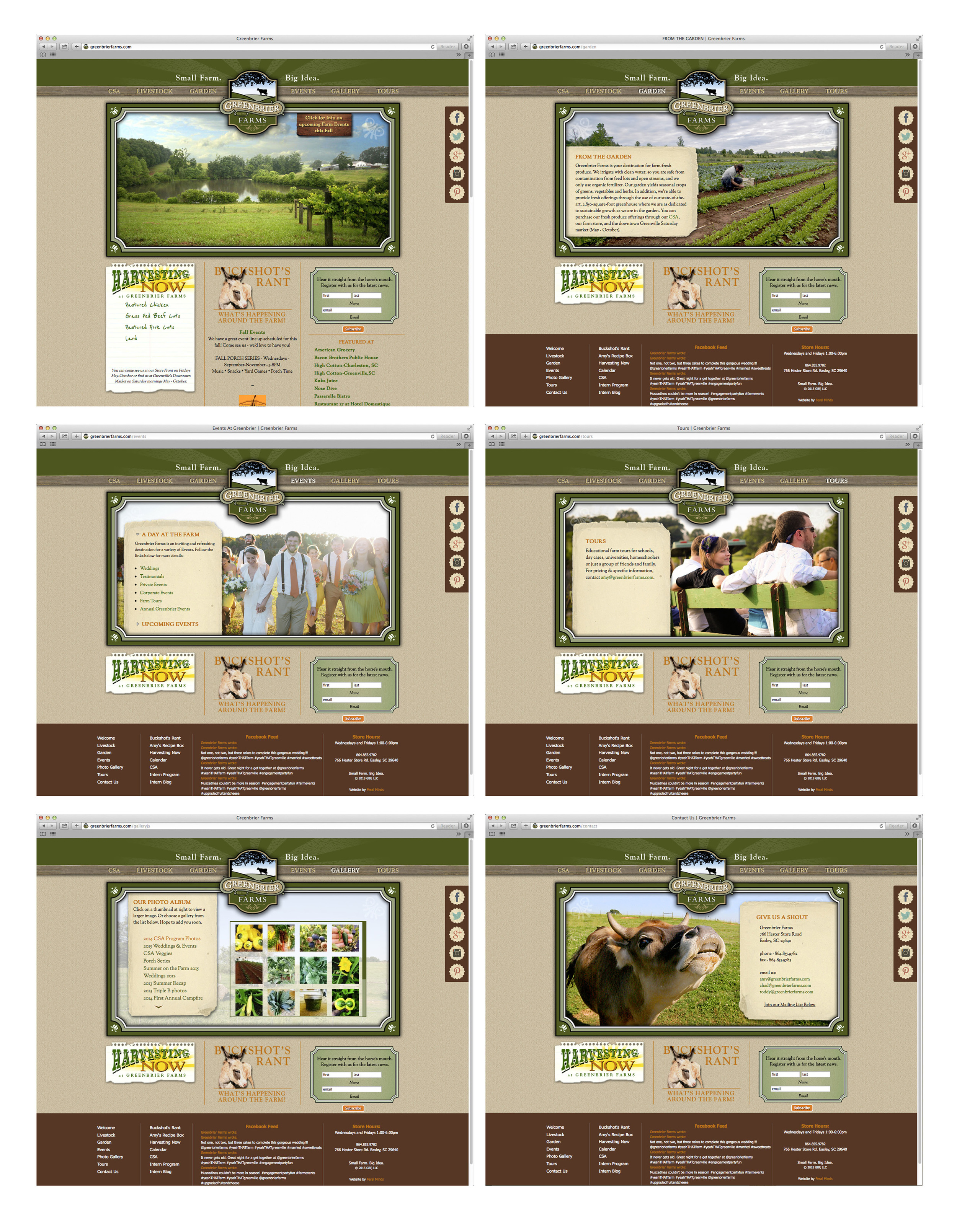 Greenbrier Farms Web Site