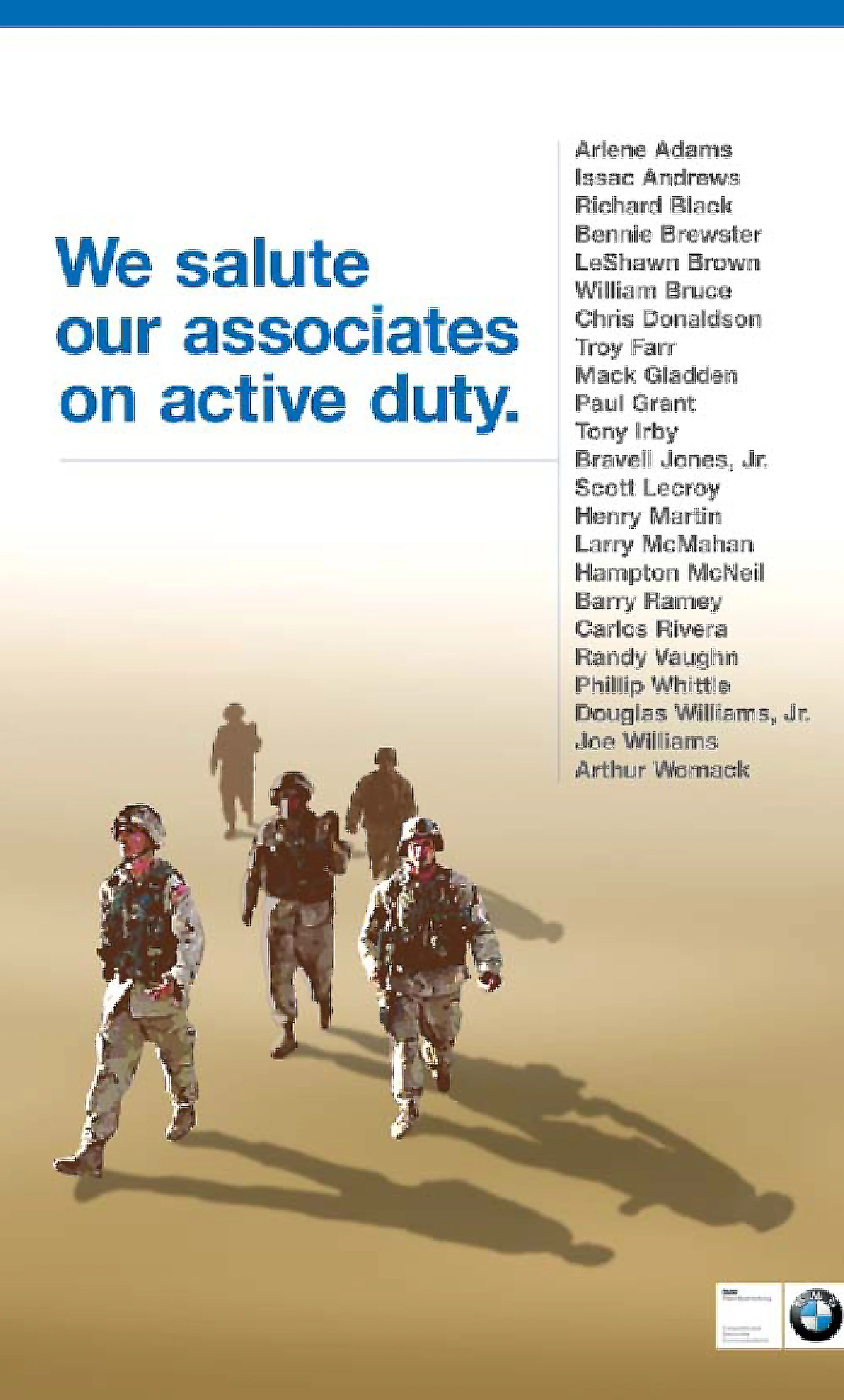 BMW Active Duty Associates Poster