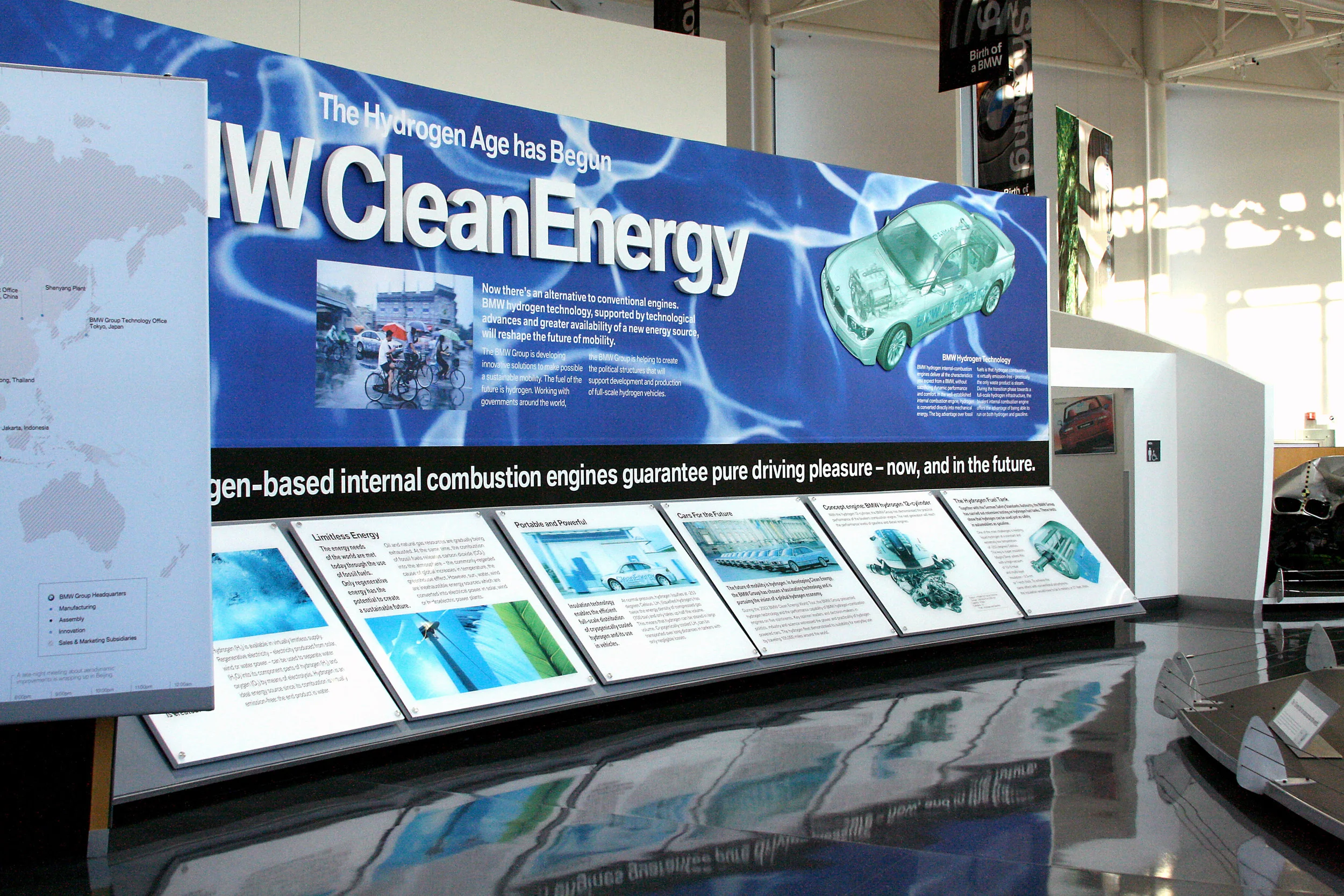 Clean Energy Display at the BMW Zentrum Visitors Center