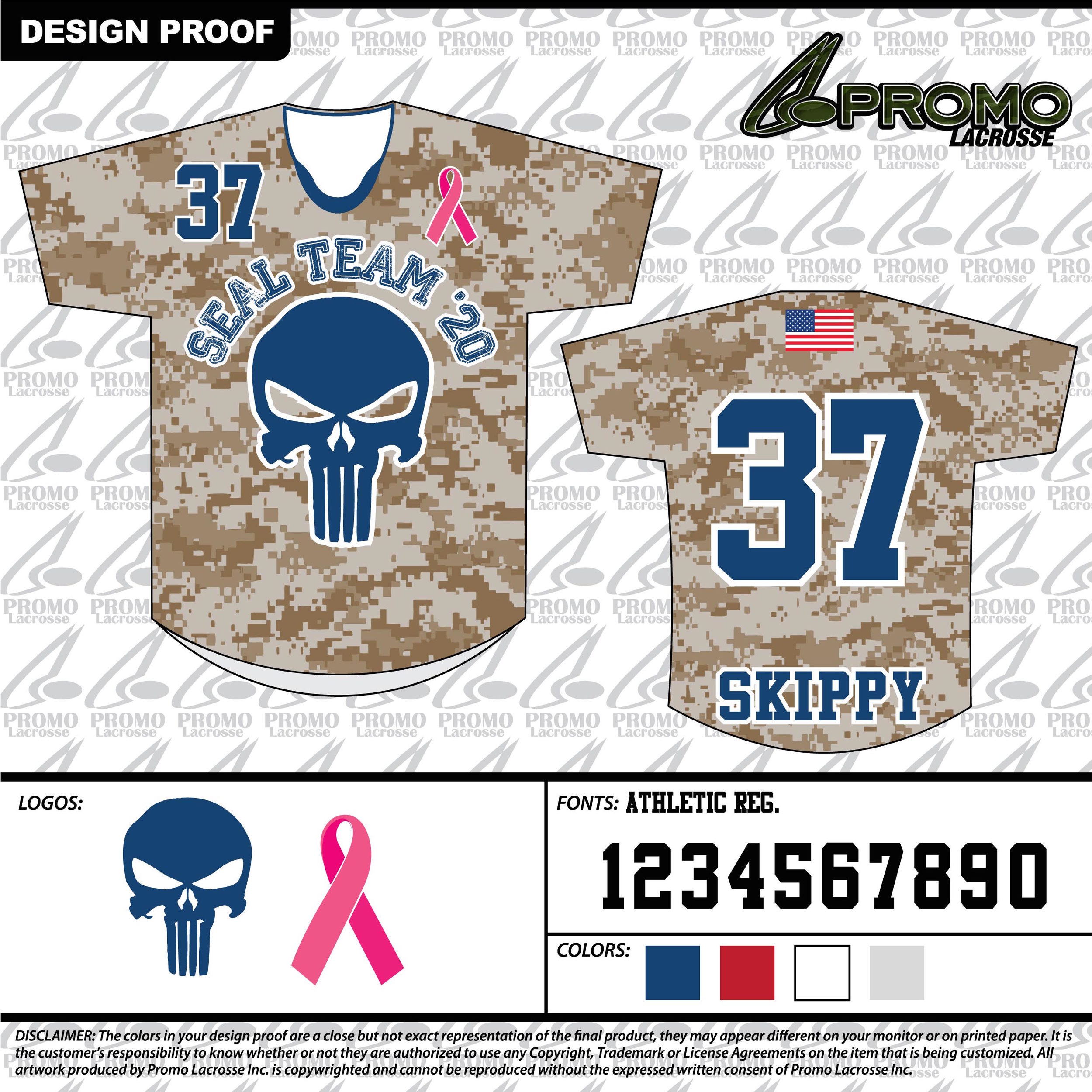 Custom Camo Lacrosse Shirts