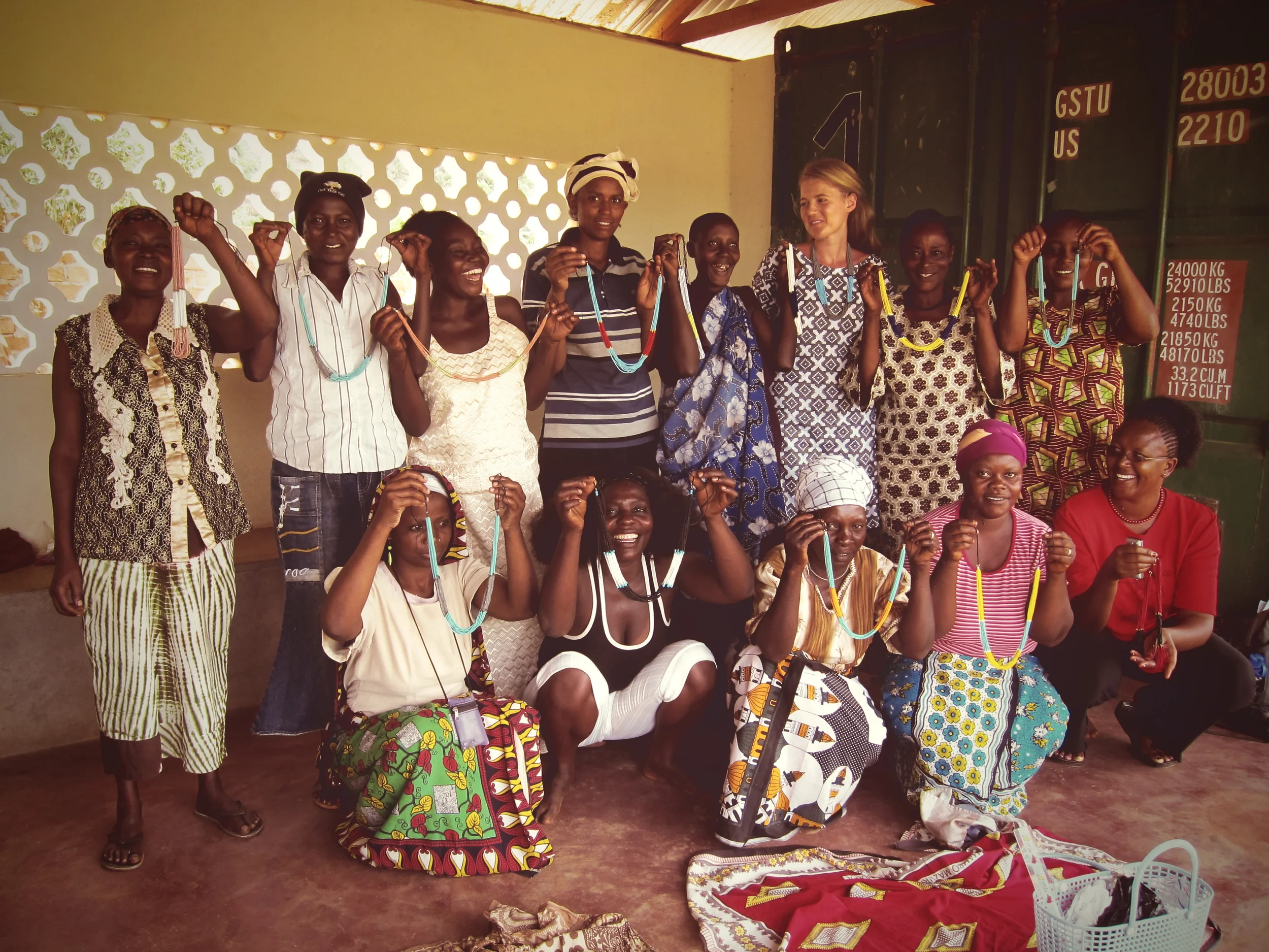 Here I am with the group of women artisans I worked with in Kenya—such remarkable and resilient women!