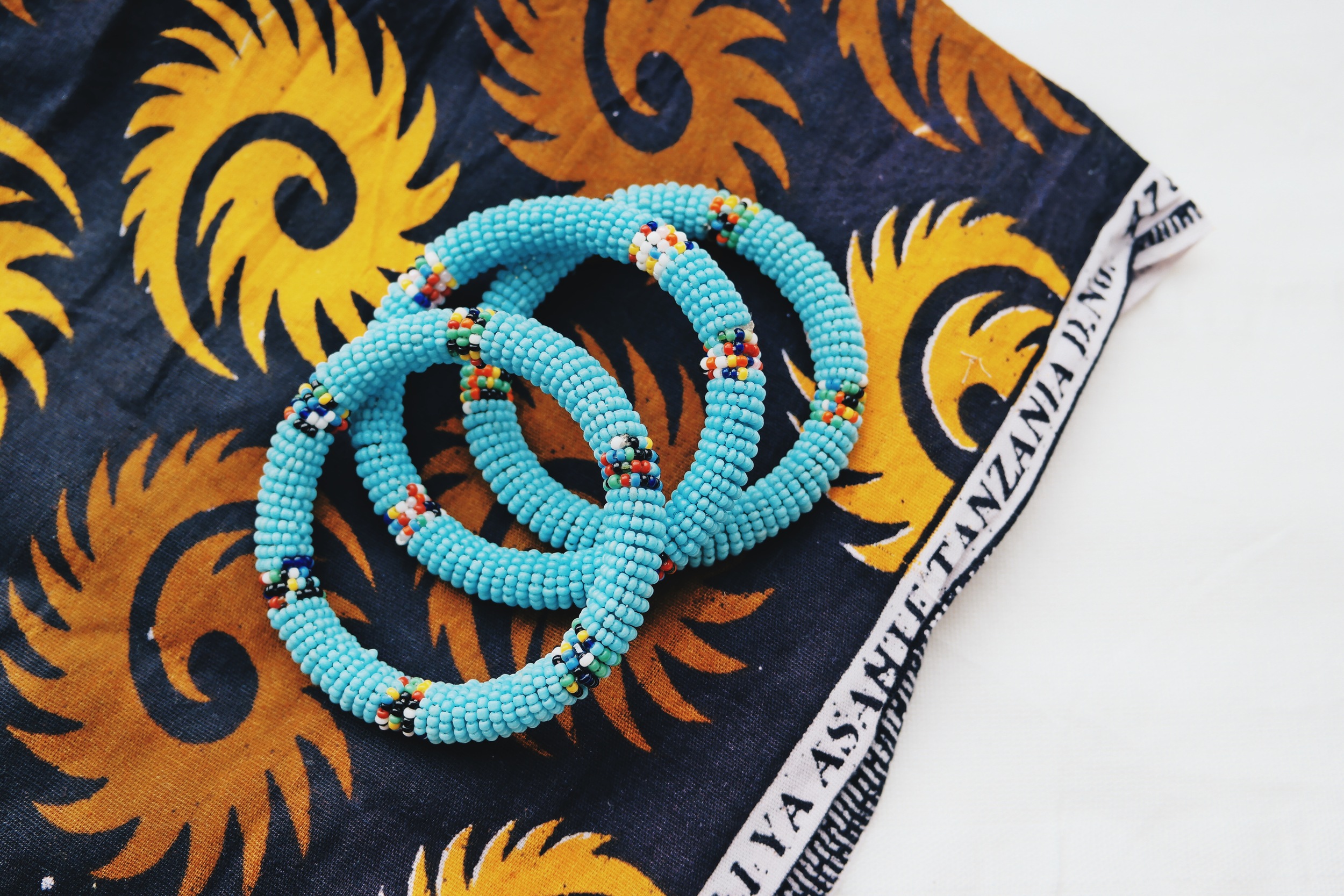 Set of 3 Maasai Bracelets , To The Market, $36.00