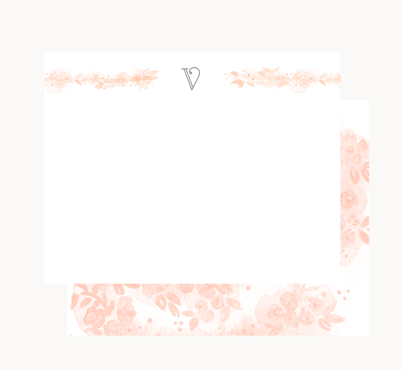 Blush No. 2 , Flora Stationary , Starting at $13.99 (Standard 10-Pack)
