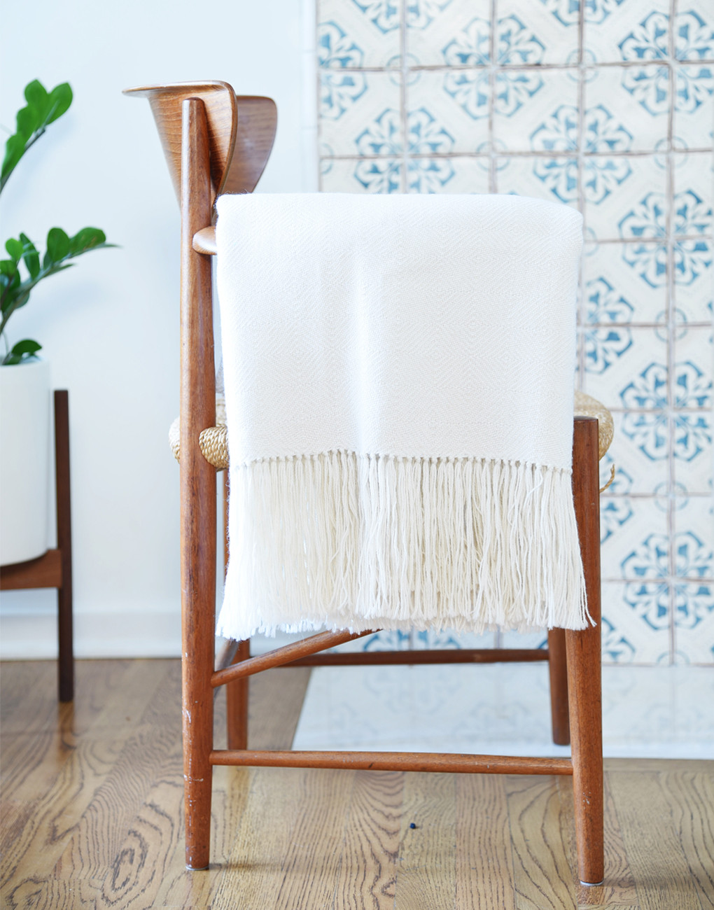 Alpaca Throw - Ivory by Aha Bolivia , The Little Market , $220.00