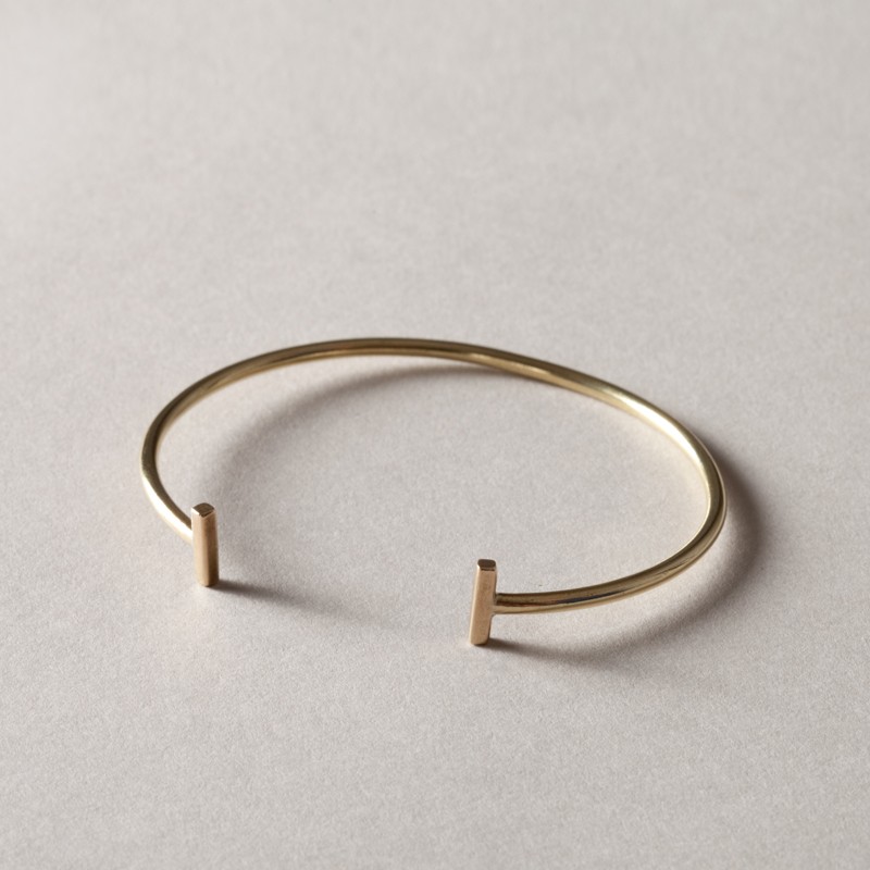 Double T Strand Bracelet - Brass by Mulxiply , To The Market , $28.00
