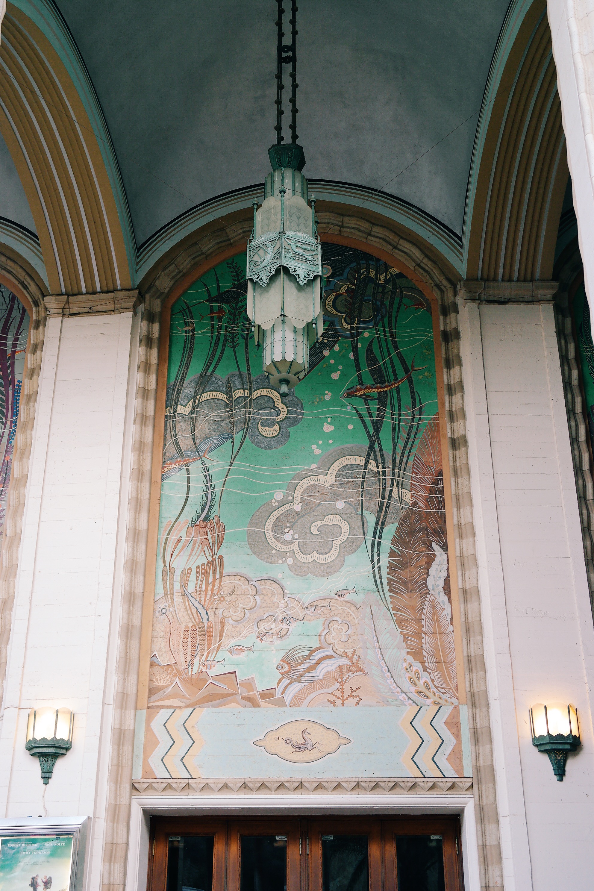 Exploring the Art Deco design at the Catalina Casino, Avalon, Catalina Island