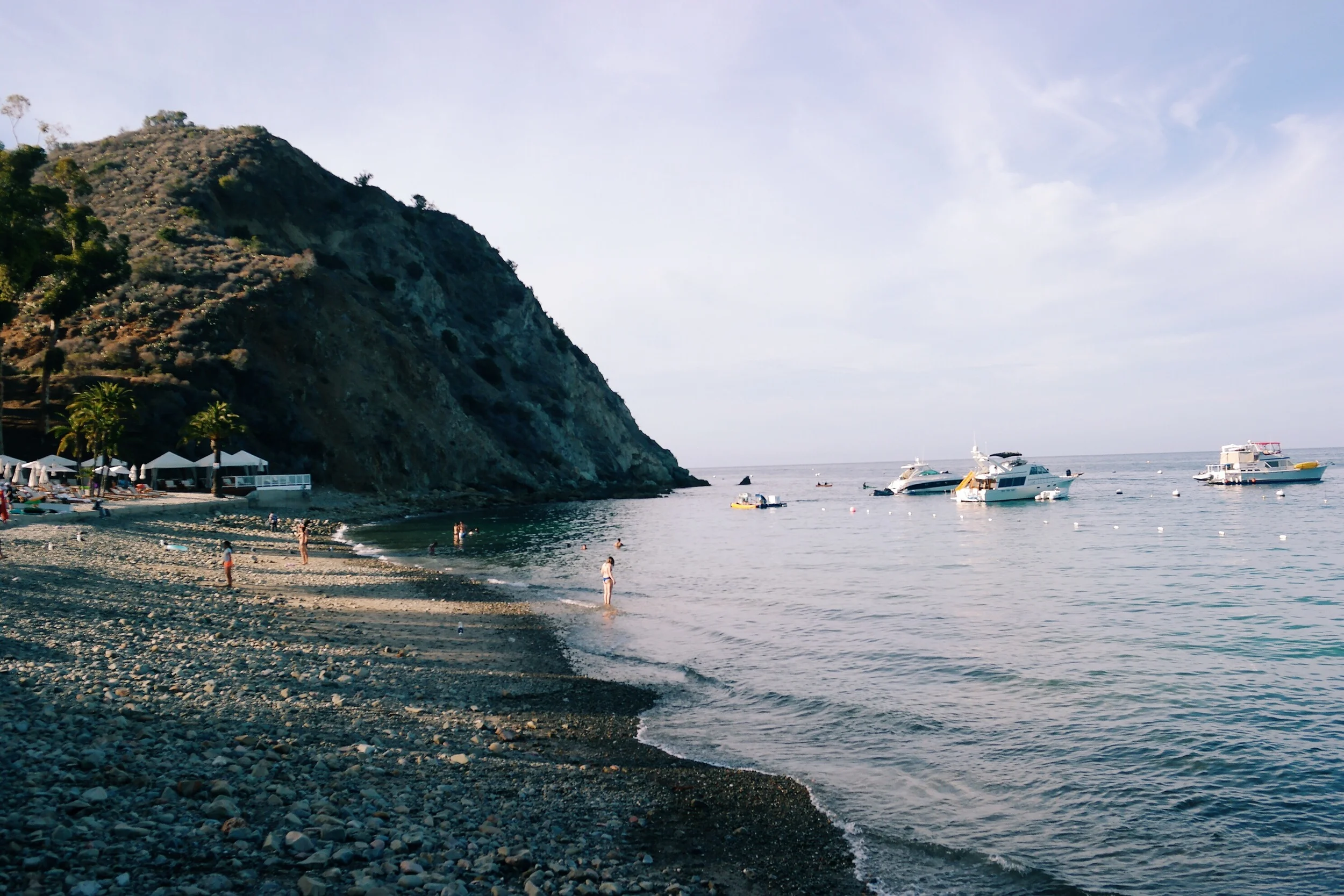 Golden hour at Descanso Beach & Cove , Avalon, Catalina Island