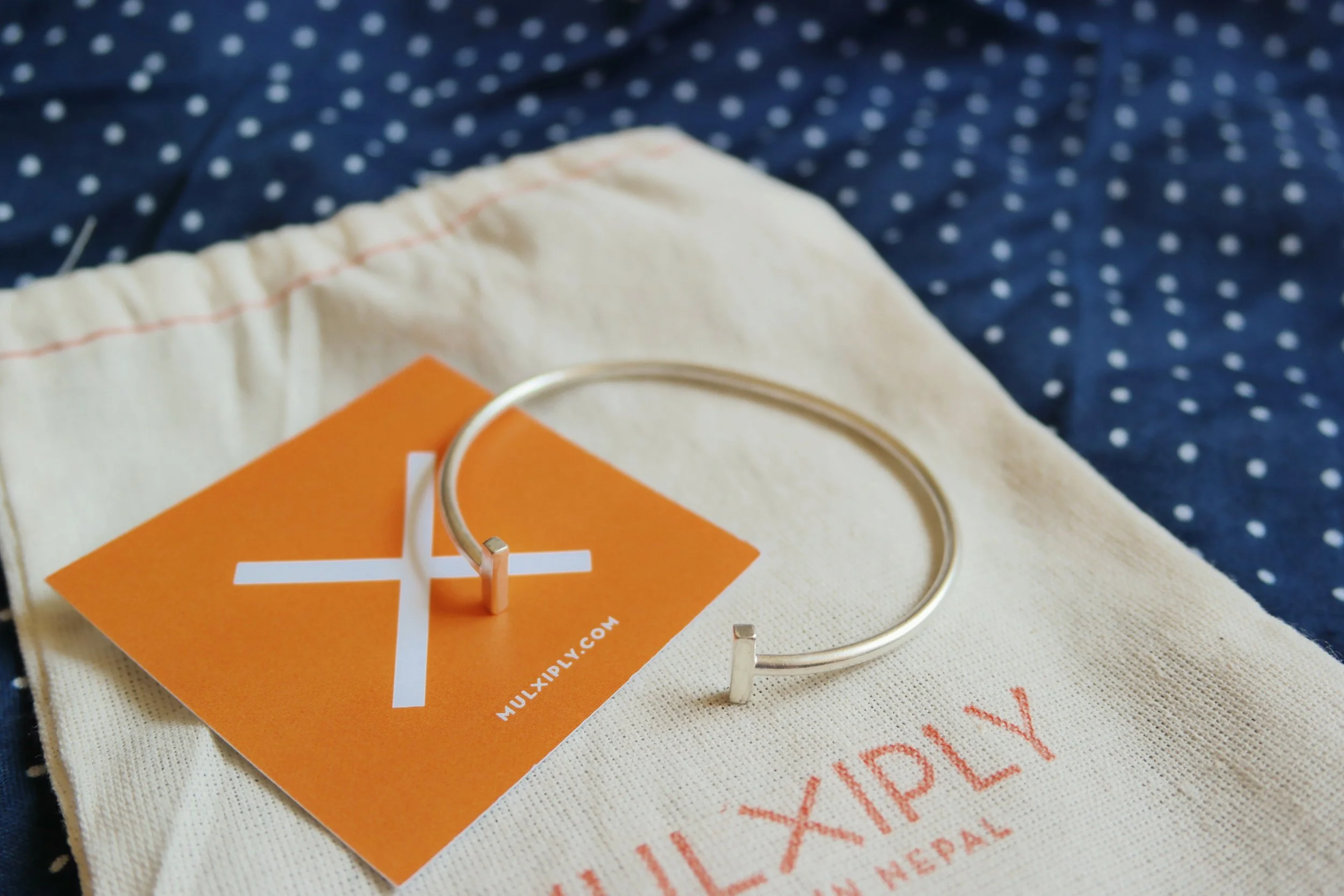 Double T Strand Bracelet in Silver by Mulxiply , TO THE MARKET, $28.00