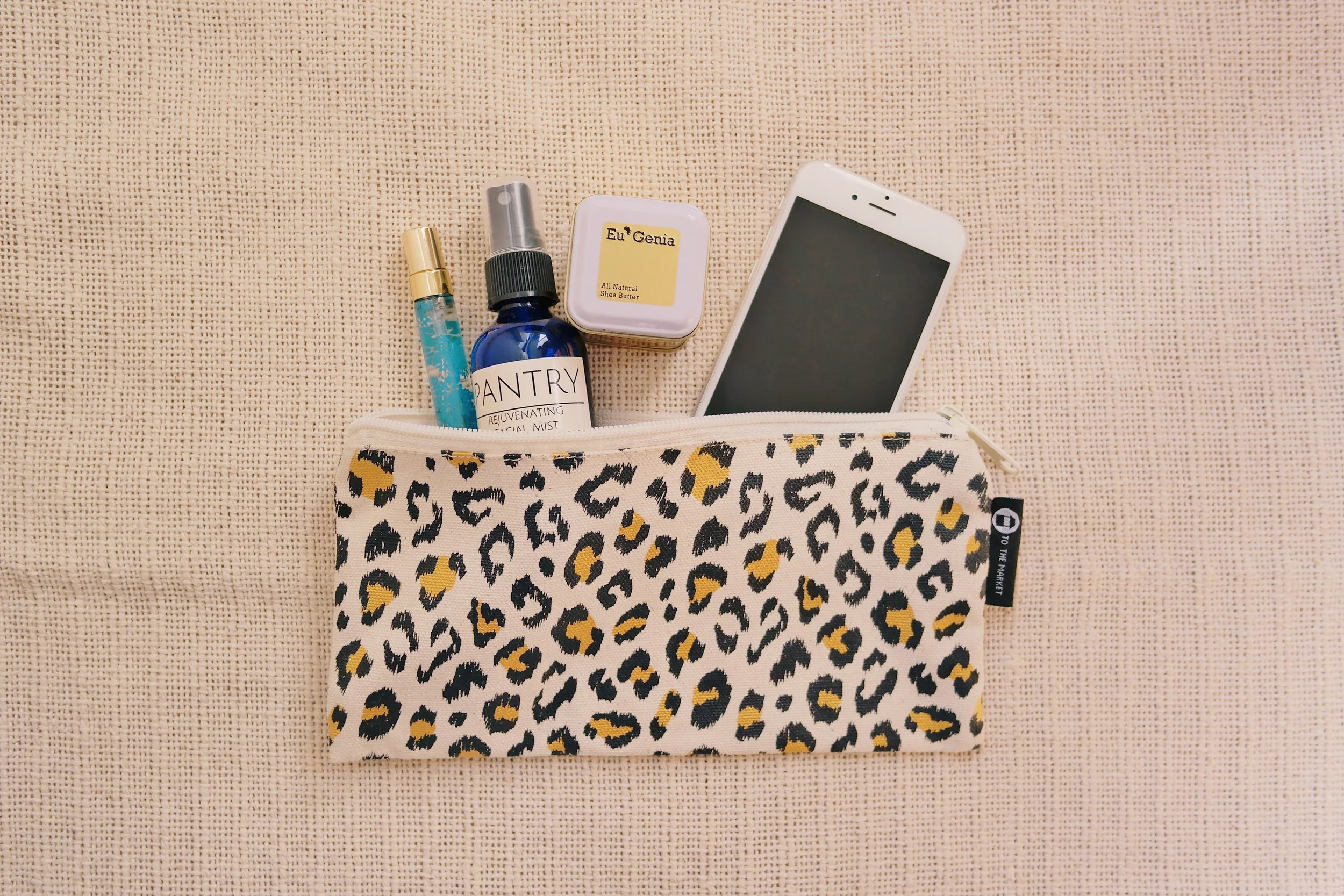 Cheetah Pencil Bag , TO THE MARKET, $15.99