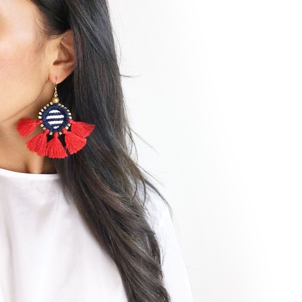 Maritime Earrings , Gaia, $125.00