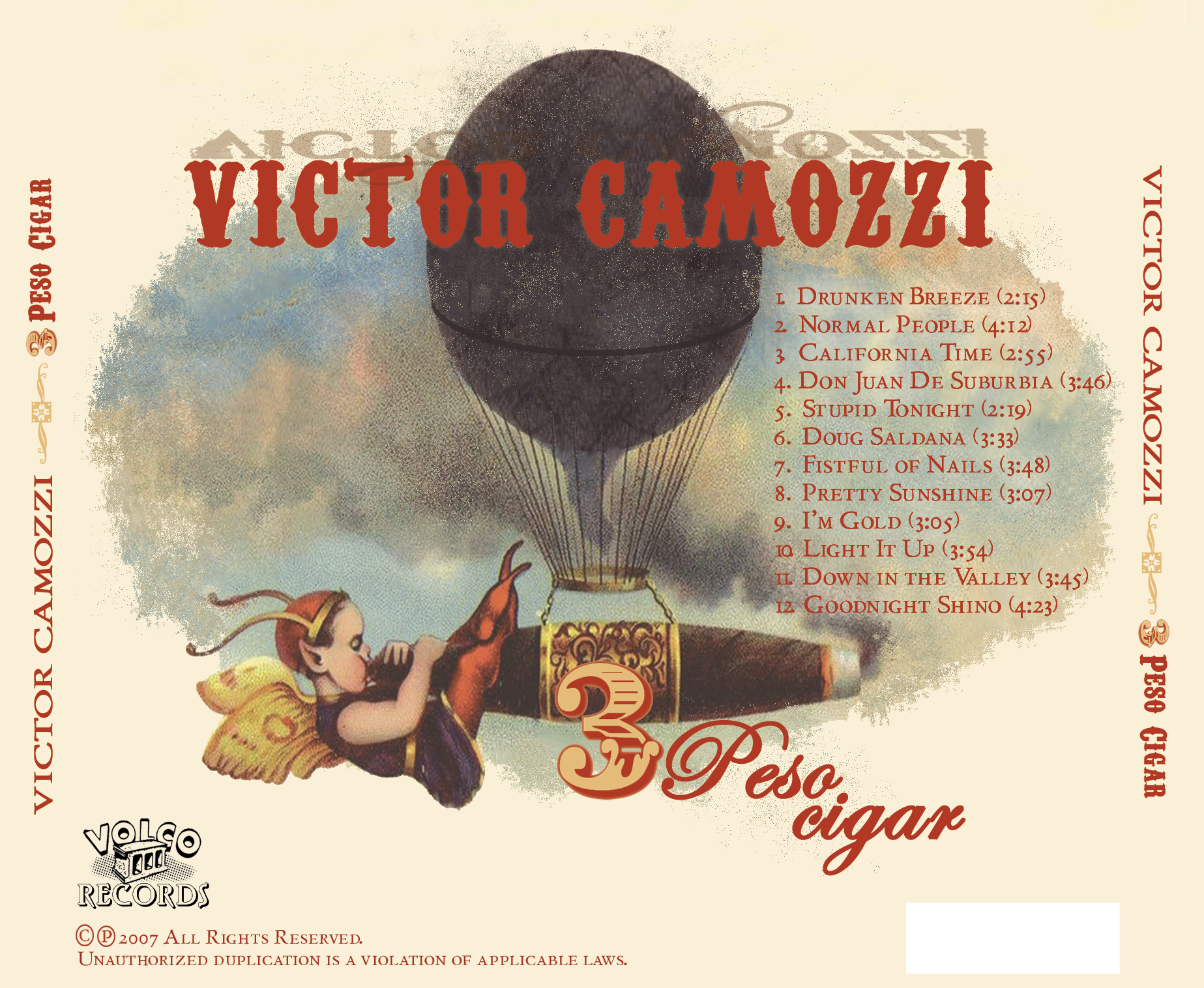 2007 Jewel case - Victor Camozzi - 3 Peso Cigar