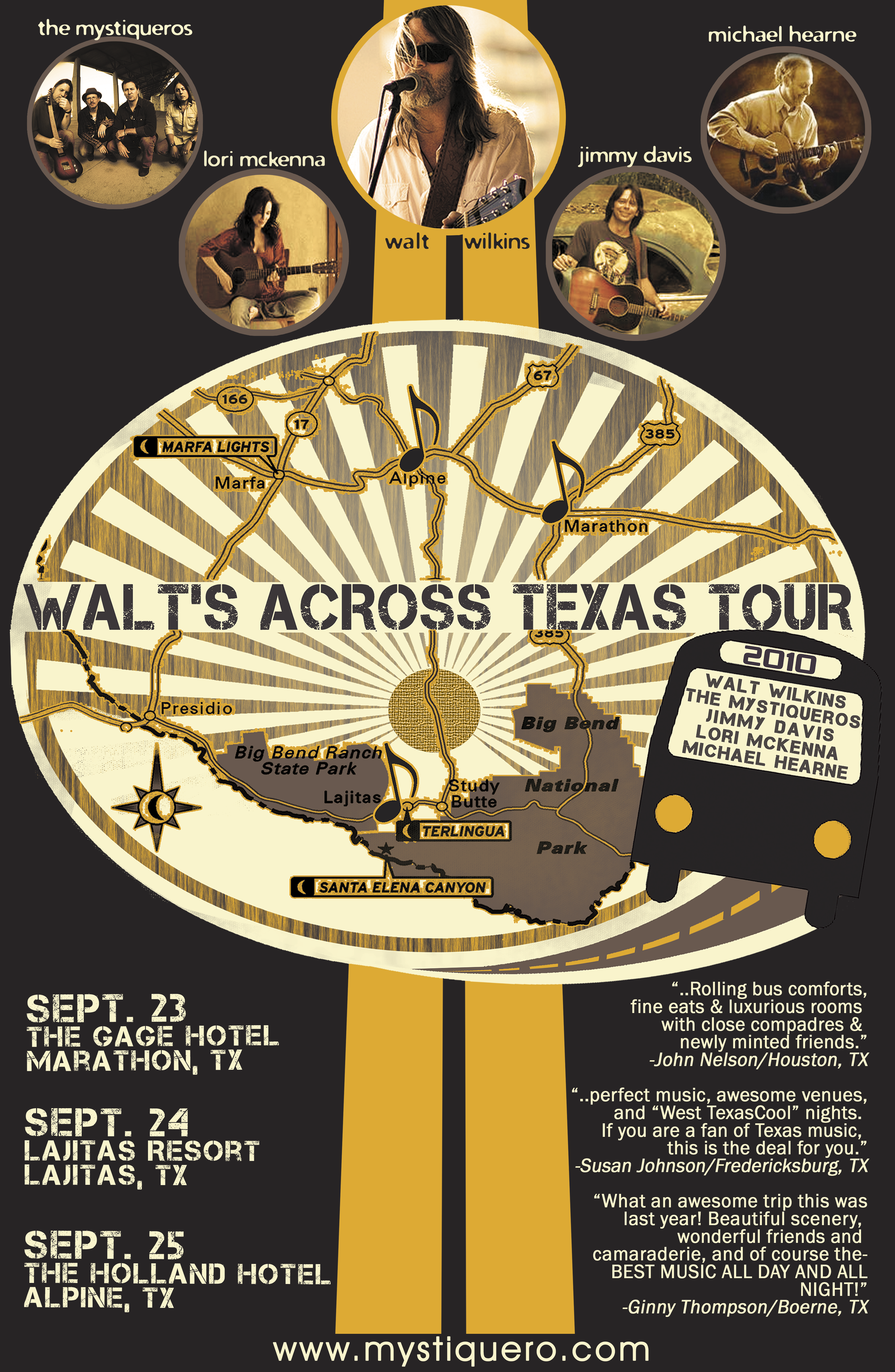 2010 Event Poster - Walt's Across Texas Event -