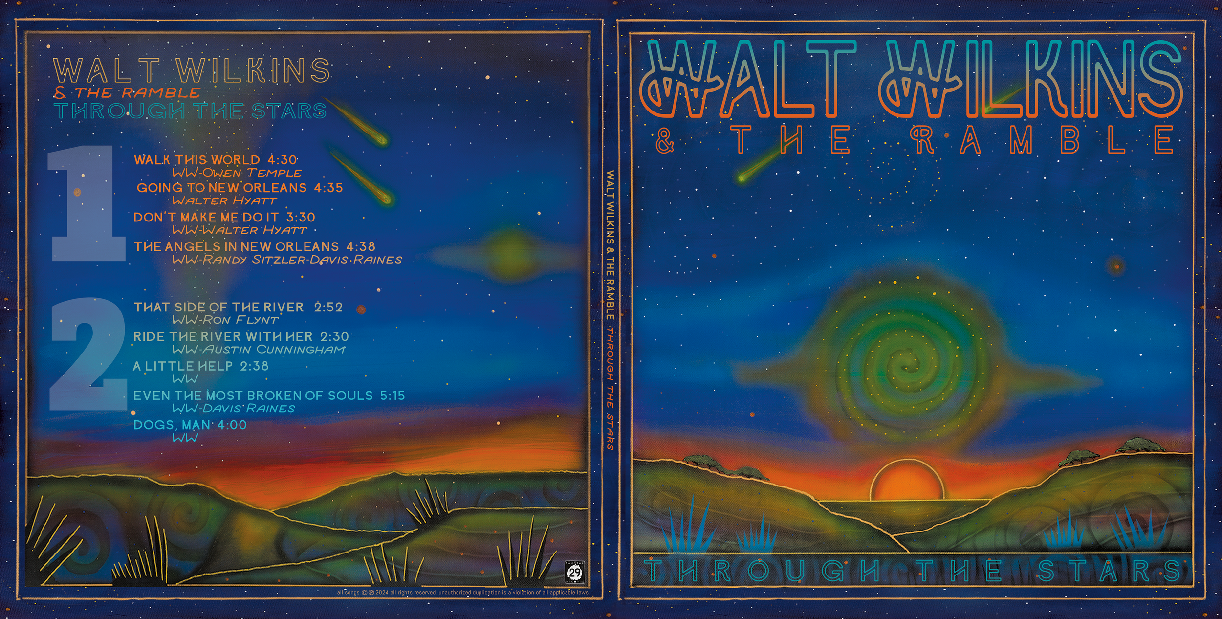 12 inch Vinyl - Walt Wilkins & The Ramble - Through the Stars 2025 