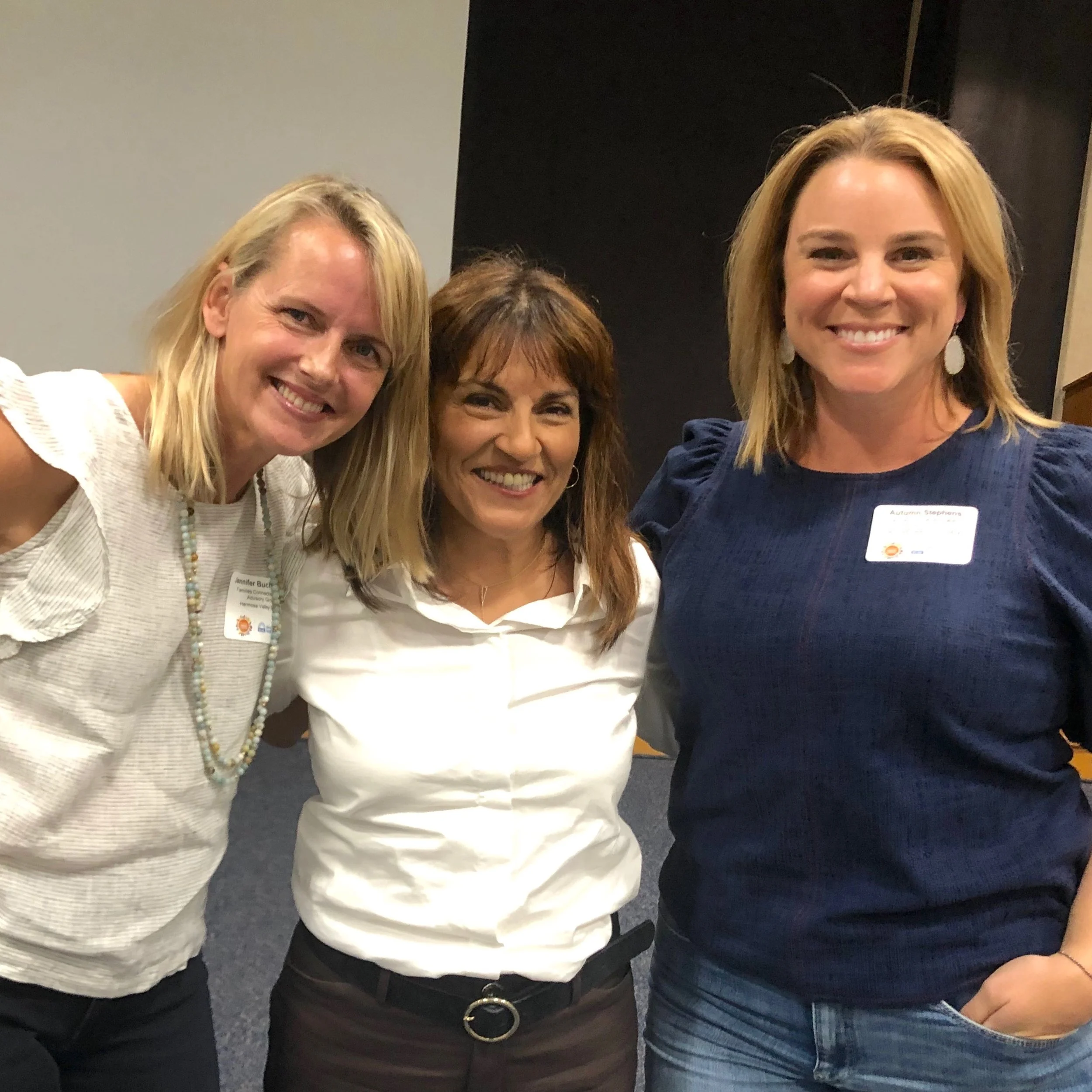 From left to right: Jennifer Buchsbaum, presenter Yalda Uhls, and Autumn Stephens