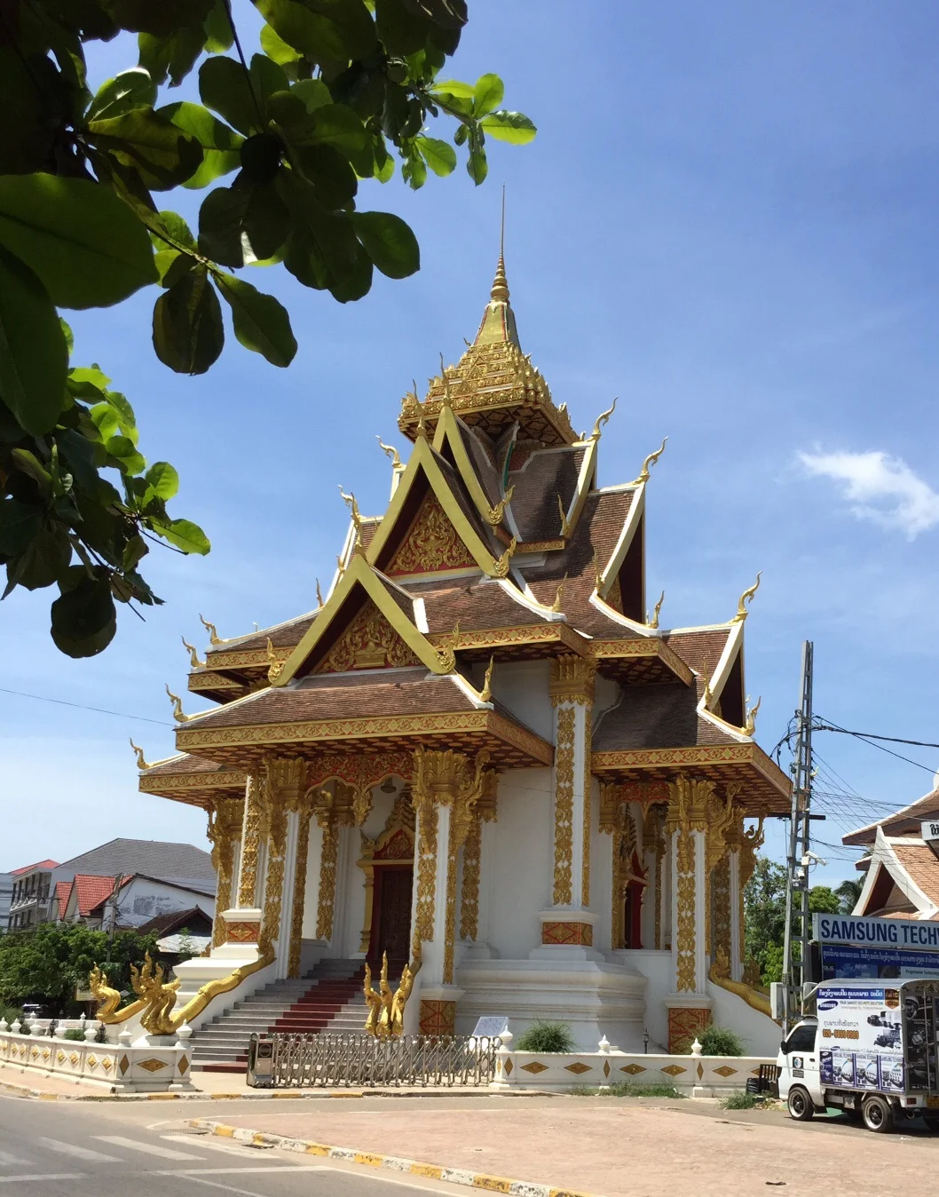 Vientiane is full of beautiful Buddhist wats (temples) all immaculately cared for