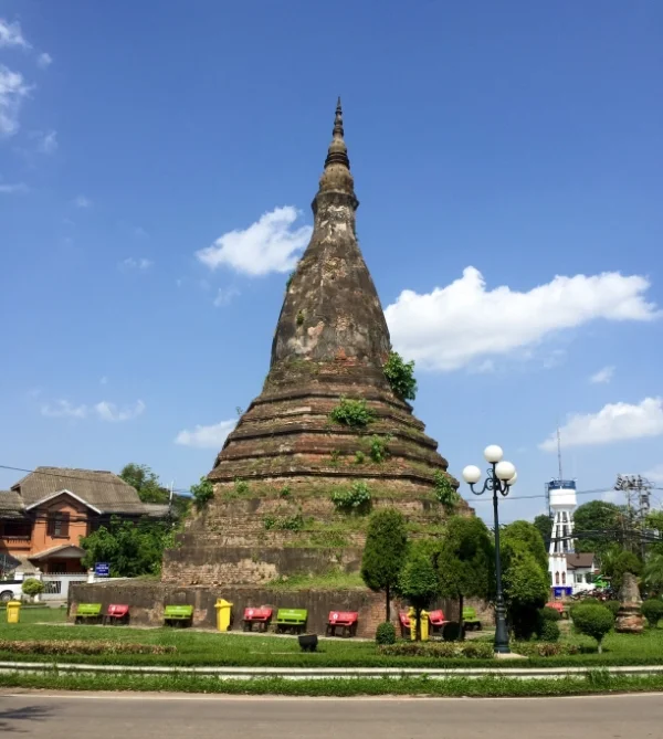 That Dam, the black stupa in the centre of town. Locals believe it's inhabited by a 7-headed naga (water dragon) 