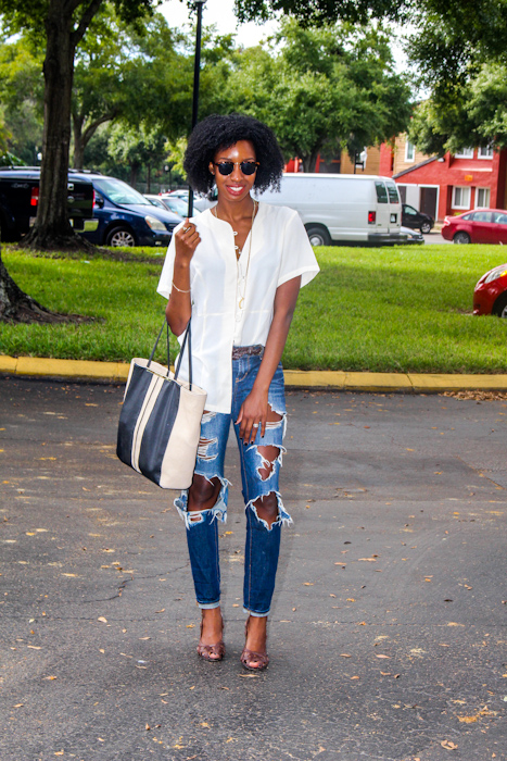 Add a pair of feminine heels for an elevated & more classic look.