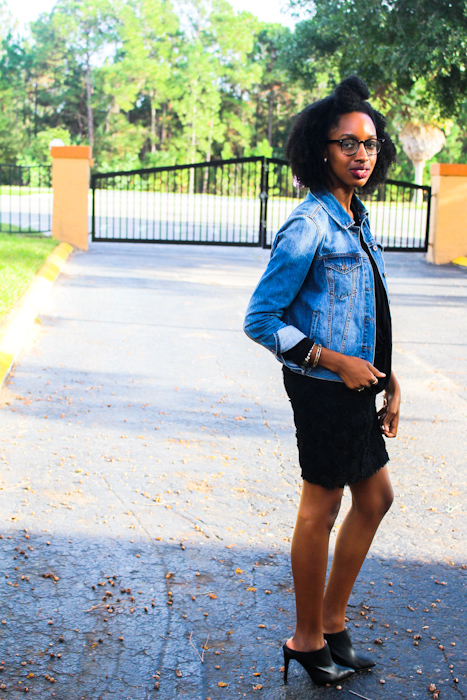 Heels: GoJane Dress:Forever21(old) Jacket & top: Forever21