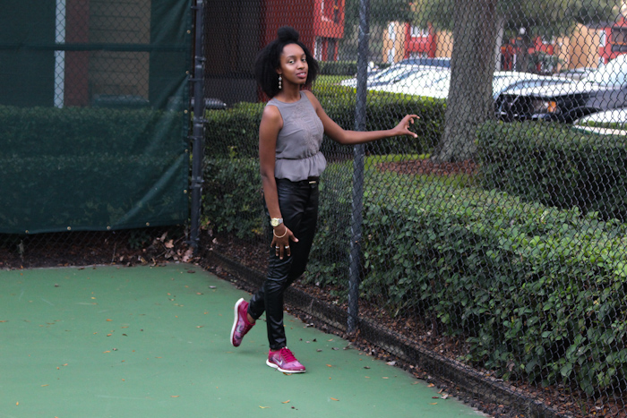 Top: H&M (old) Pants:JC Penny Sneakers: Nike Watch:Aldos