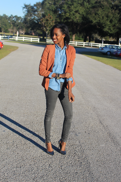Pants:H&M Shoes:Coach Top:Victorias Secret Blazer:Forever21Watch:Aldo