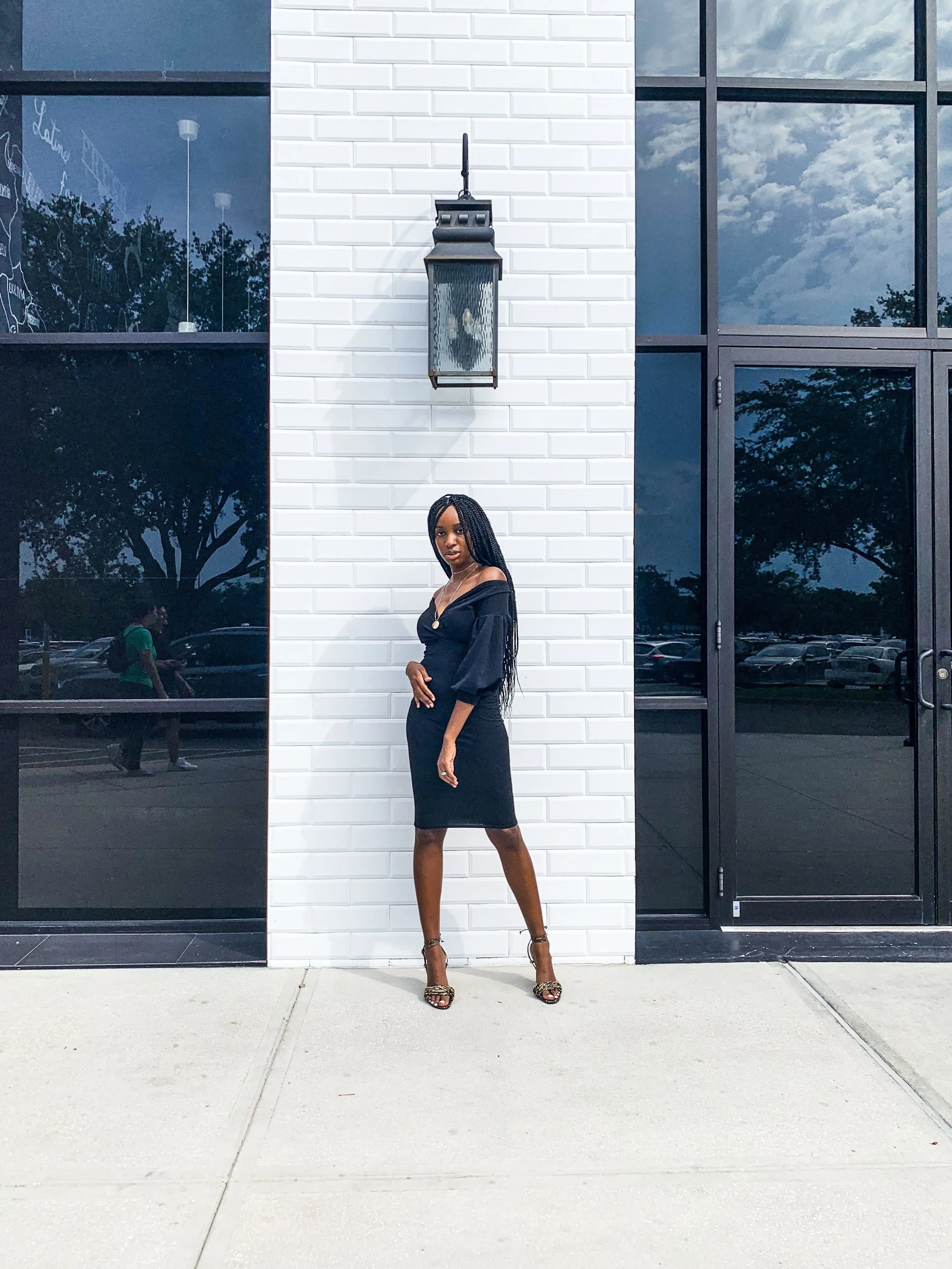 Black bodycon midi dress, black midi dress, femme luxe refinery dress