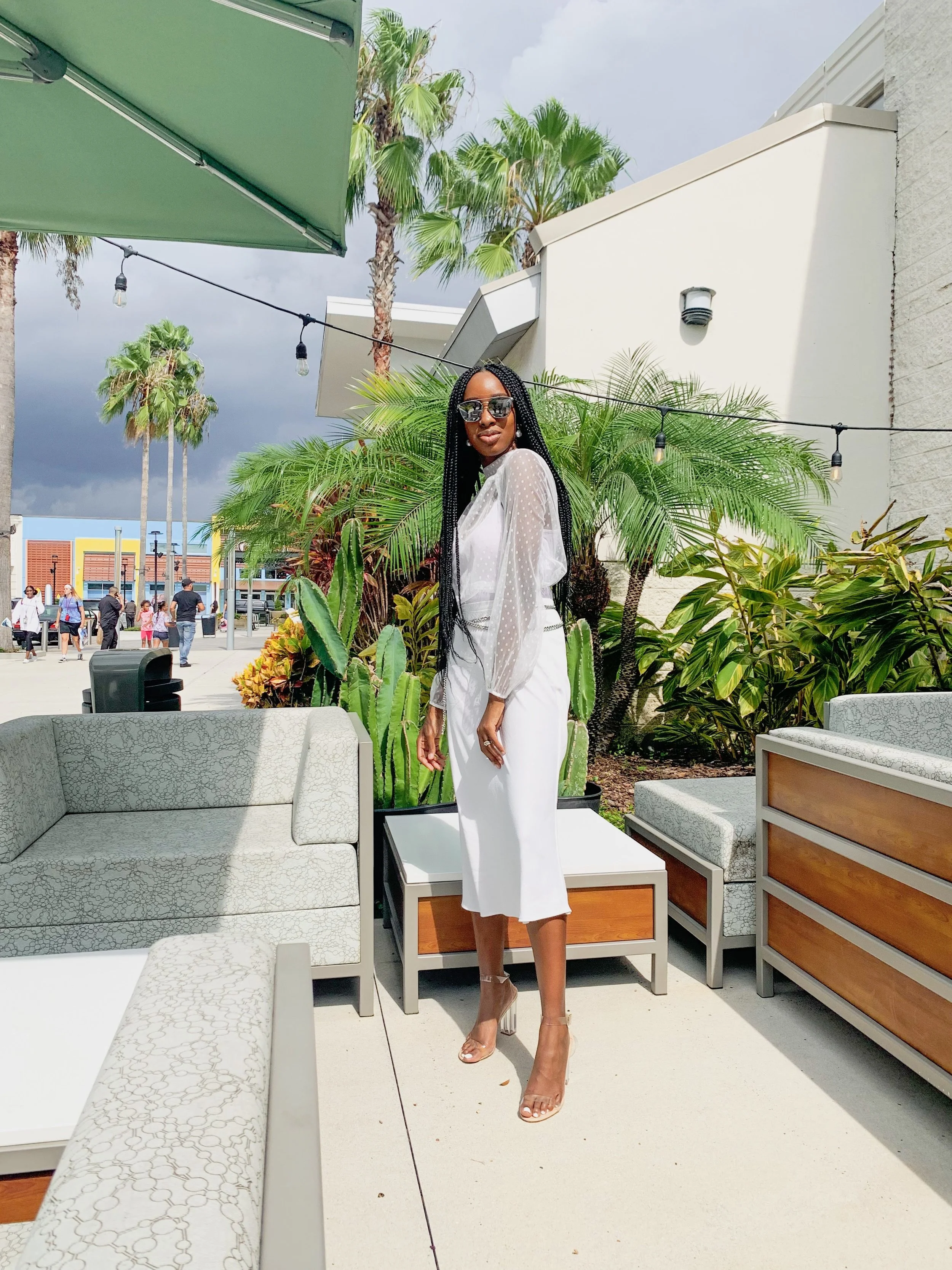 White sheer top, femme luxe refinery top, chic sheer top