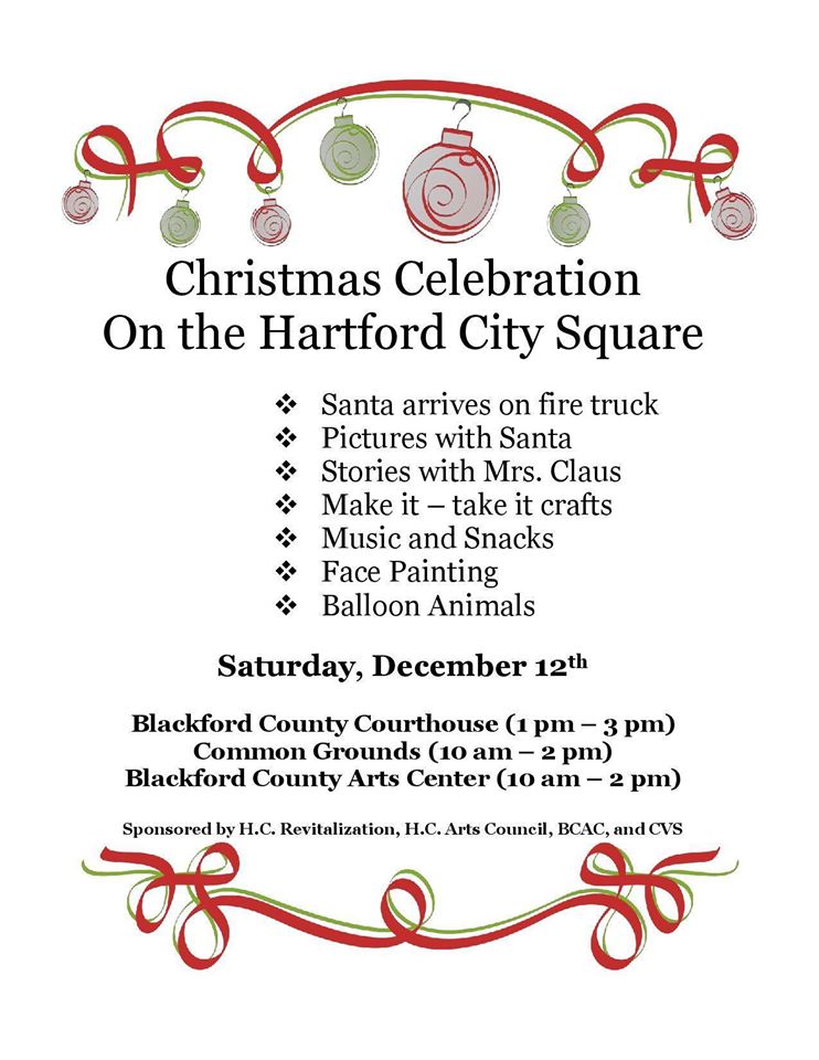 Christmas Celebration on the Hartford City Square