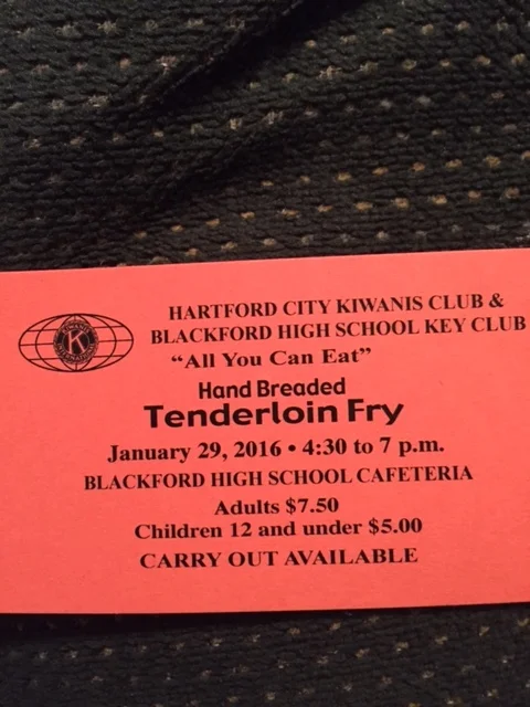 Kiwanis Club All You Can Eat Breaded Tenderloin