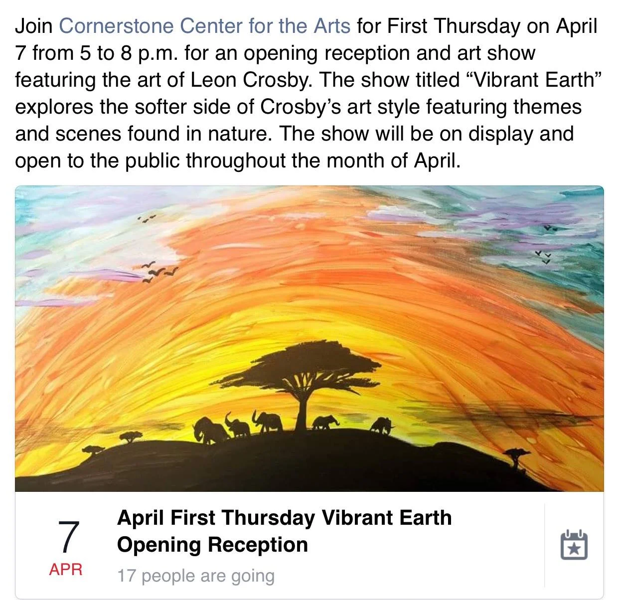 Leon Crosby Art Show