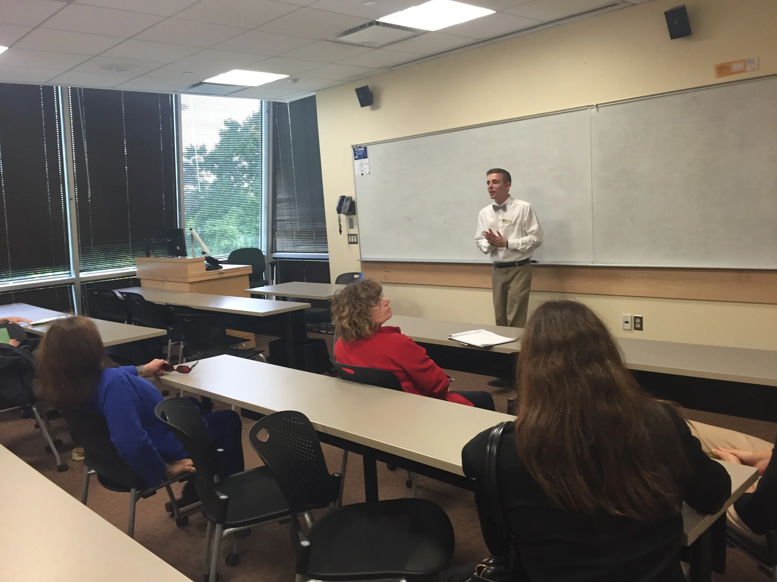 Our guide, temporarily playing professor.