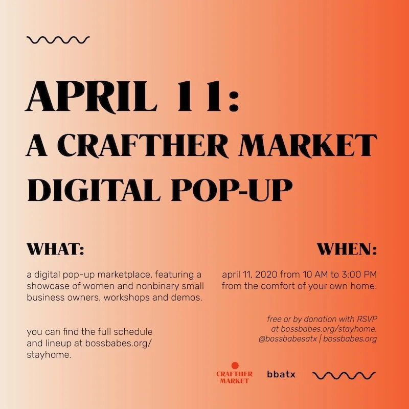 Stay Home Club x craftHER Market: Our Virtual Pop-Up On April 11