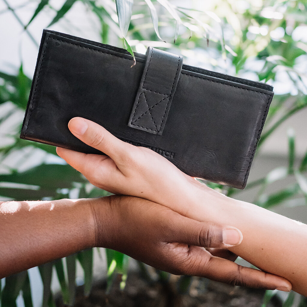 Black Leather Wallet - Purse & Clutch.jpg