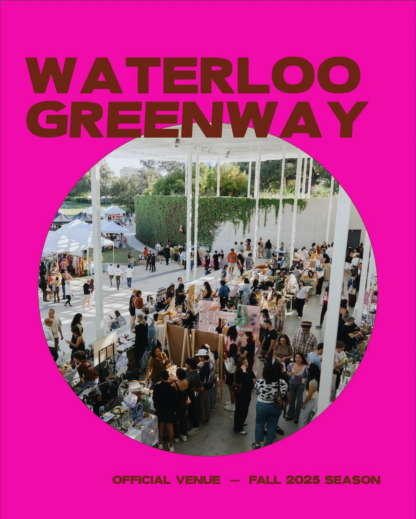Introducing @waterloogreenway, this season&rsquo;s venue for The Front Market. 

Winding along Waller Creek in downtown Austin, Waterloo Greenway is a public park system and event space that celebrates the spirit of Texas community. The iconic downto