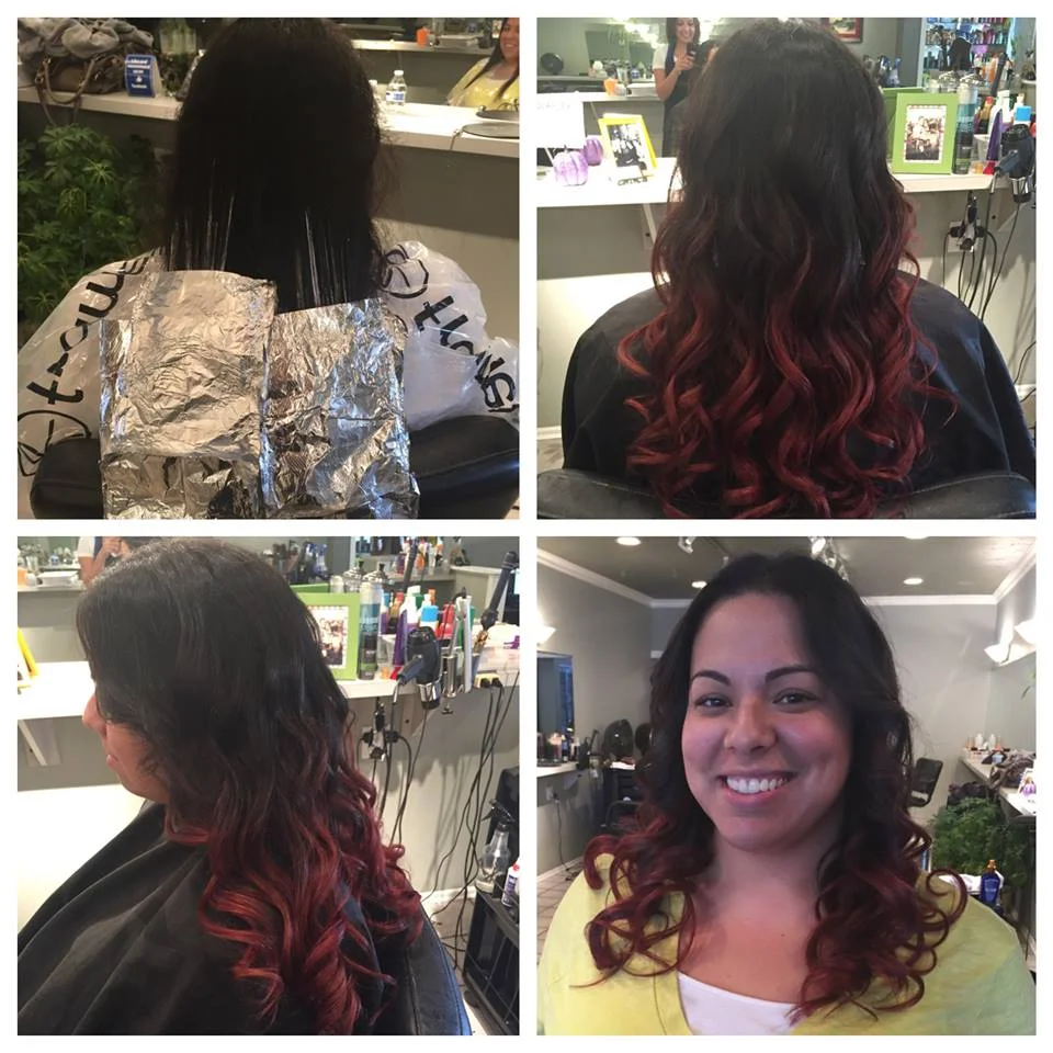  Red ombre with Olapex by Gianna 