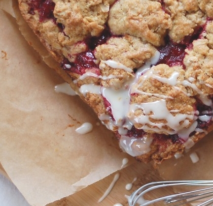 Cranberry Sauce Oat Bars