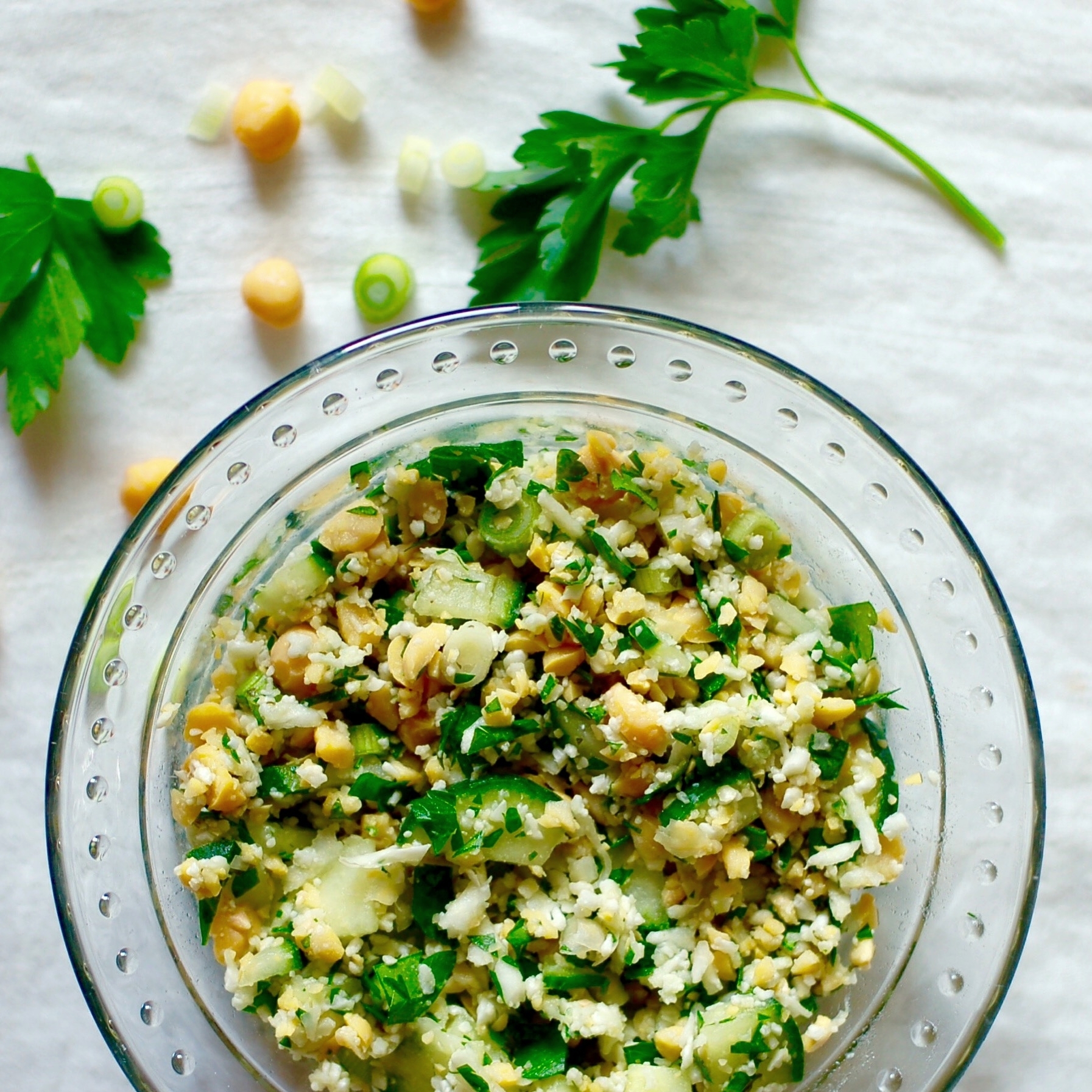 Chickpea & Cauliflower Salad