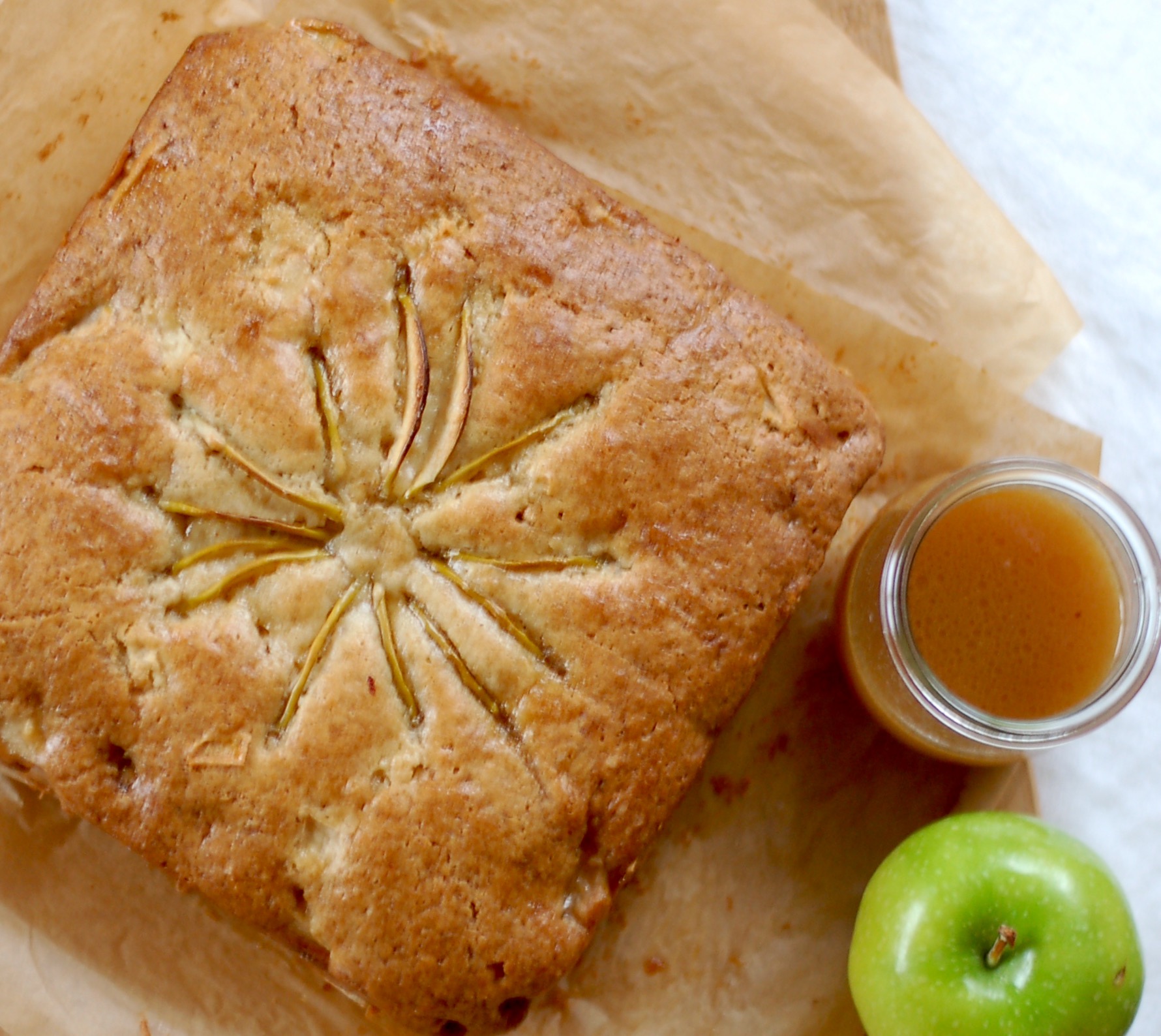 Apple Cake With Cider & Maple Syrup Sauce