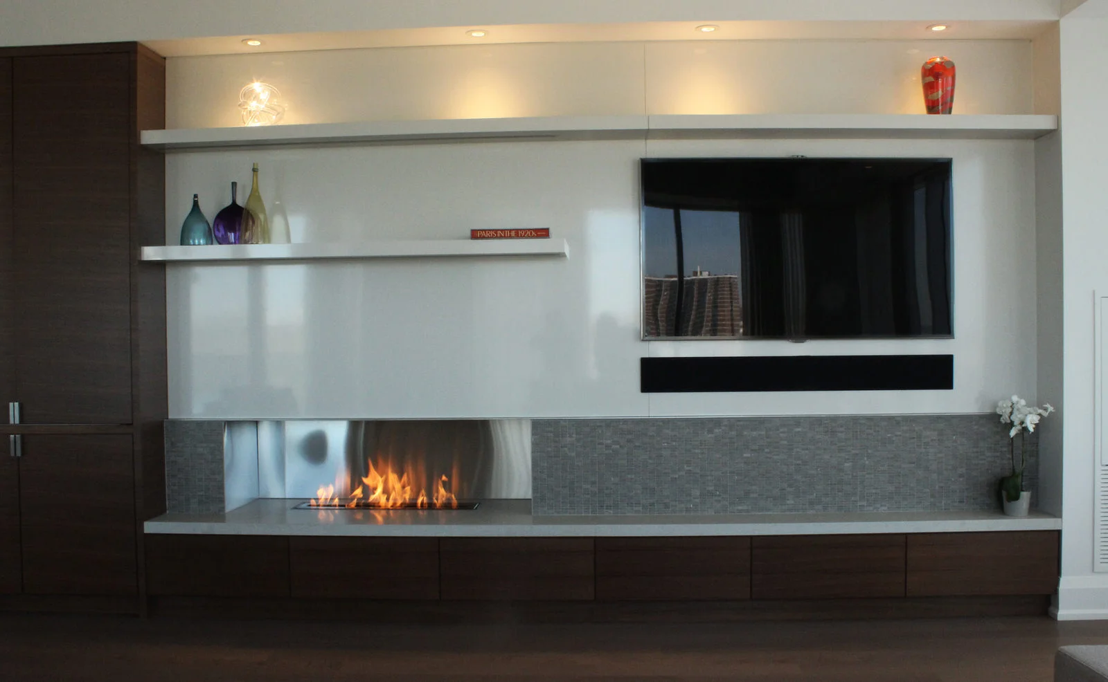 Open Concept Linear Ethanol Burner