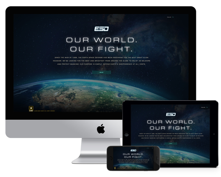  The experience was designed for desktop, tablet and mobile. 