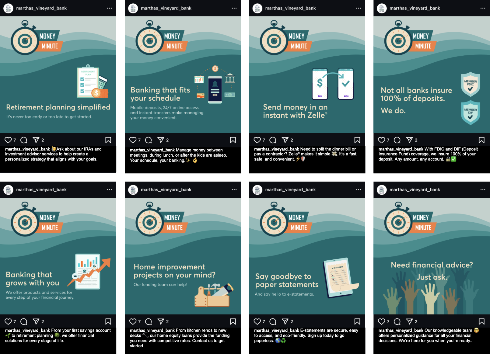   Money Minute Content Series:  Finance tips &amp; product information. 